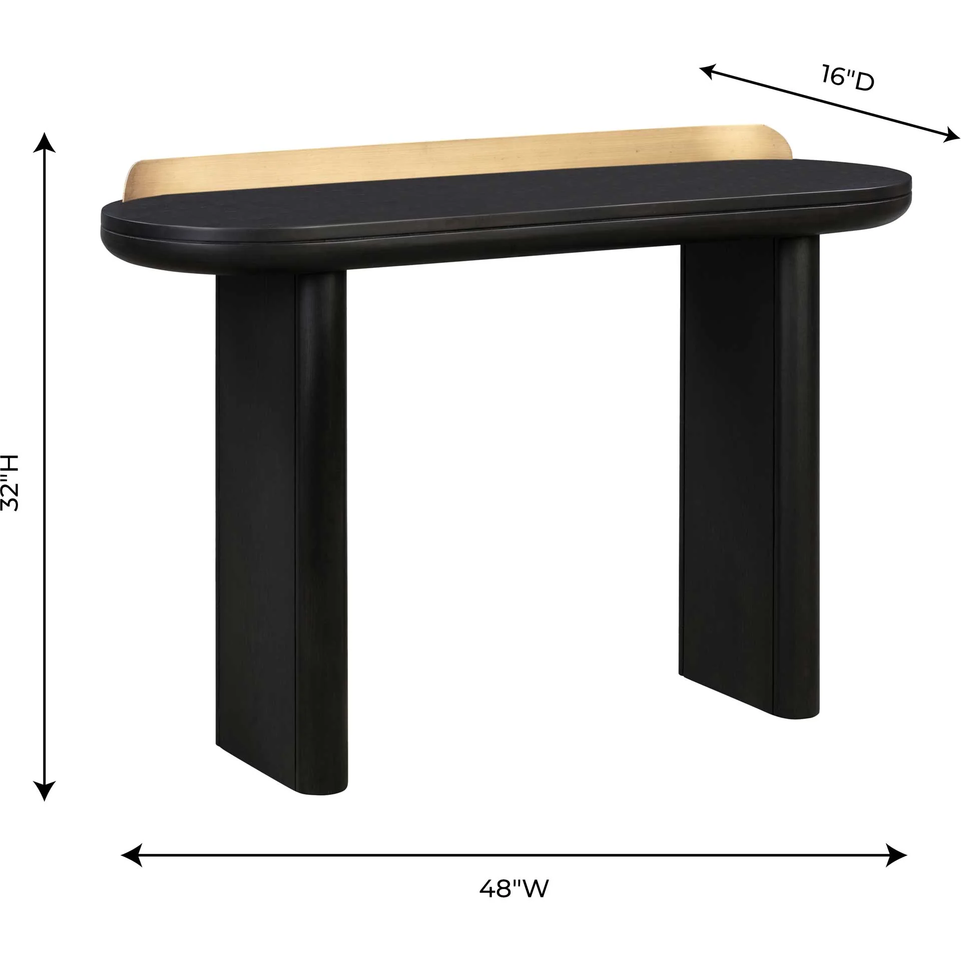 Branda Console Table Black - Image 8