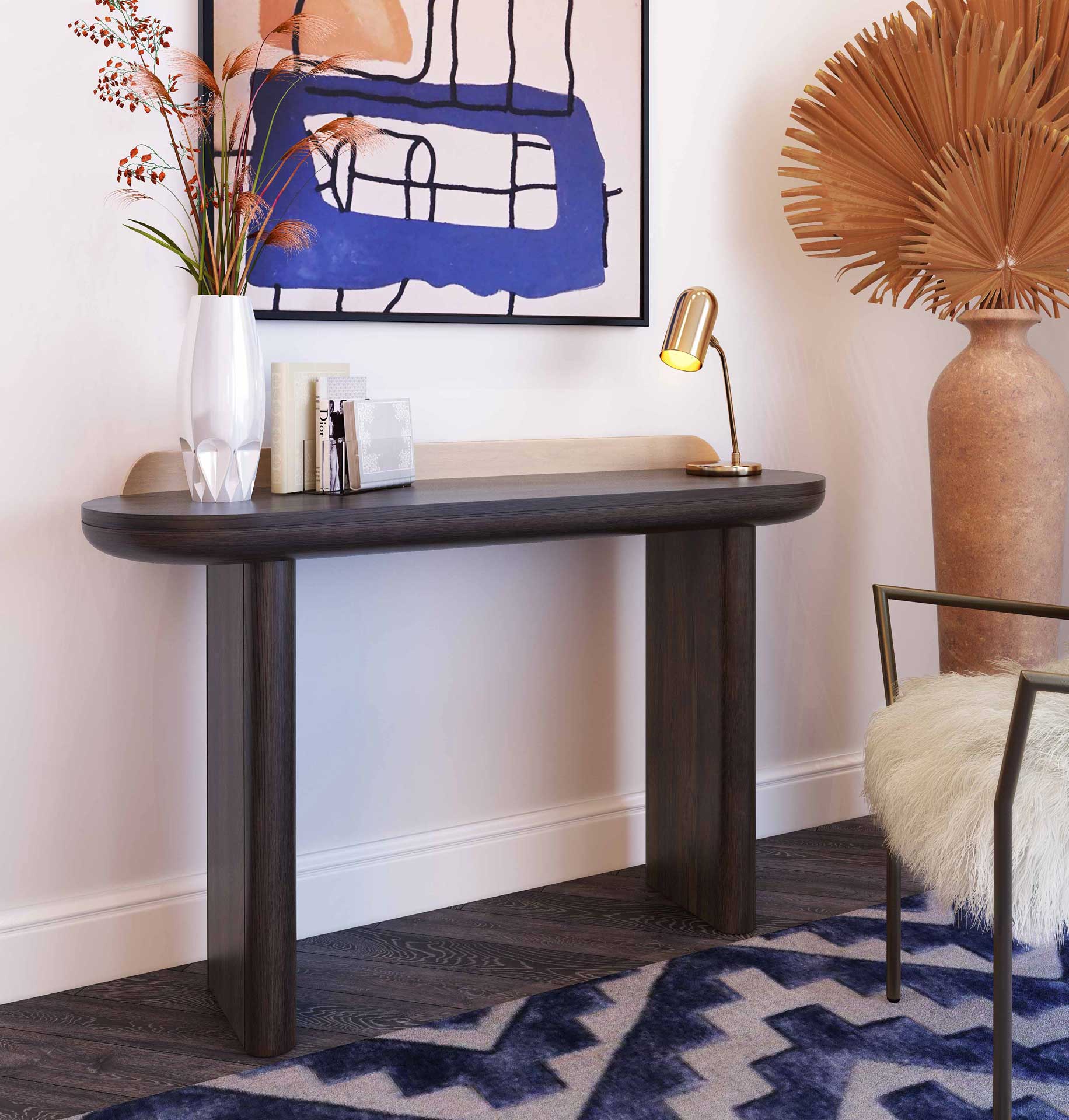Branda Console Table Brown - Image 9