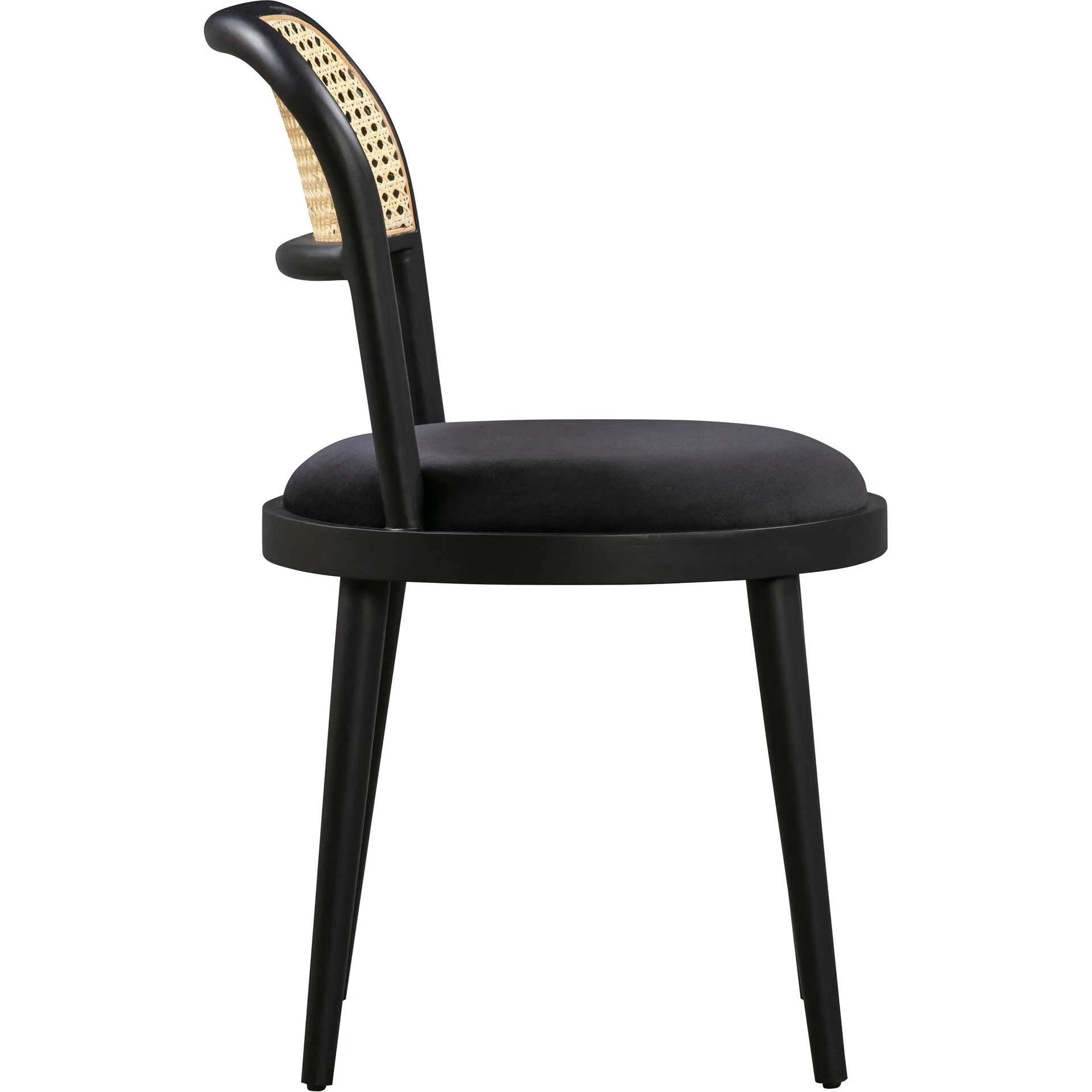 Brandon Cane Dining Chair Black - Image 4