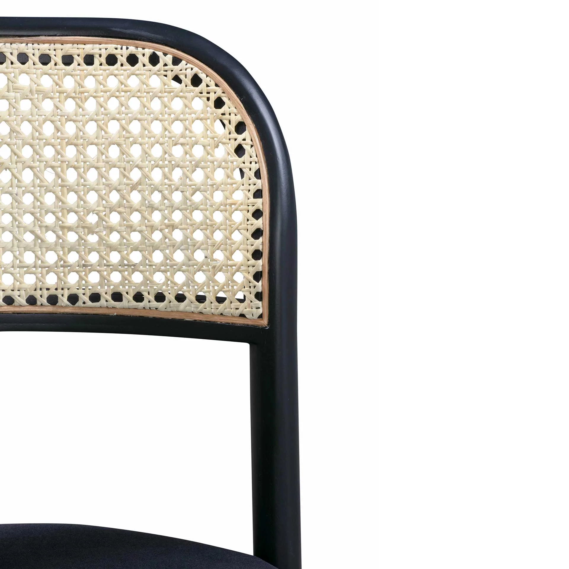 Brandon Cane Dining Chair Black - Image 5