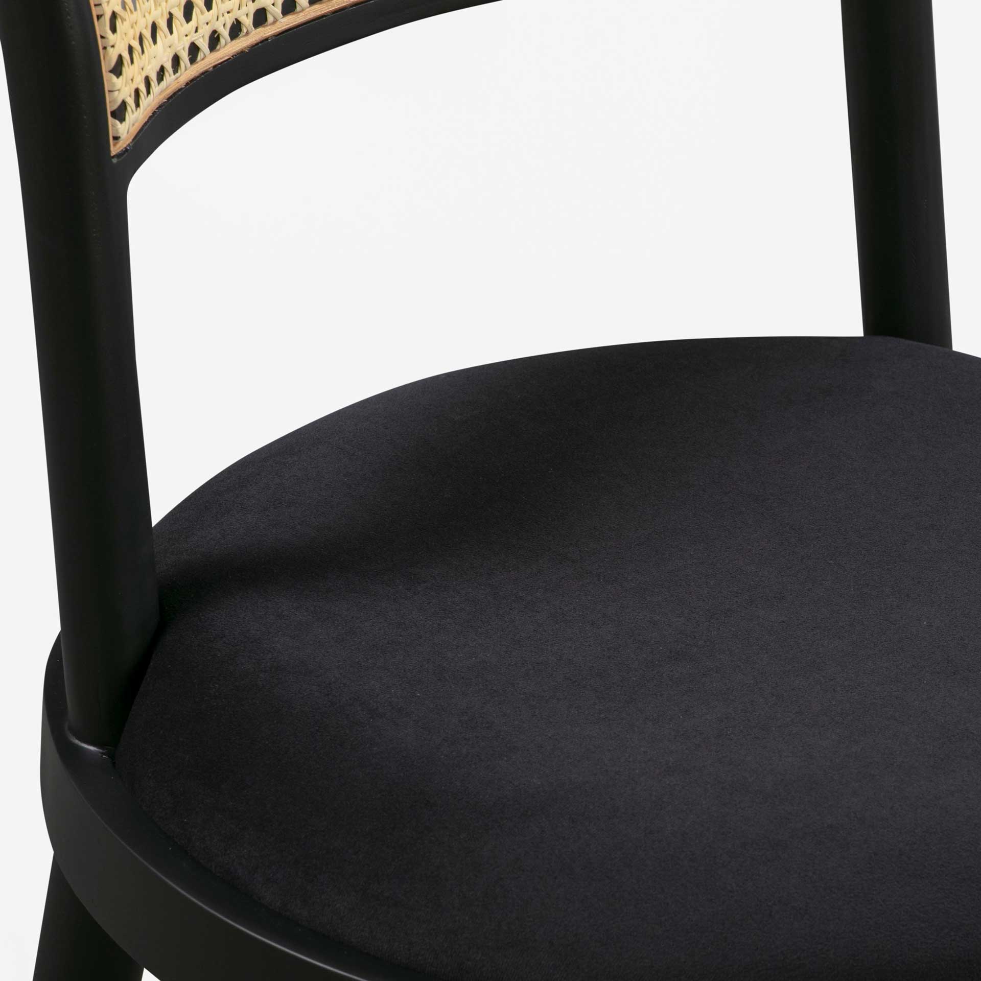 Brandon Cane Dining Chair Black - Image 7