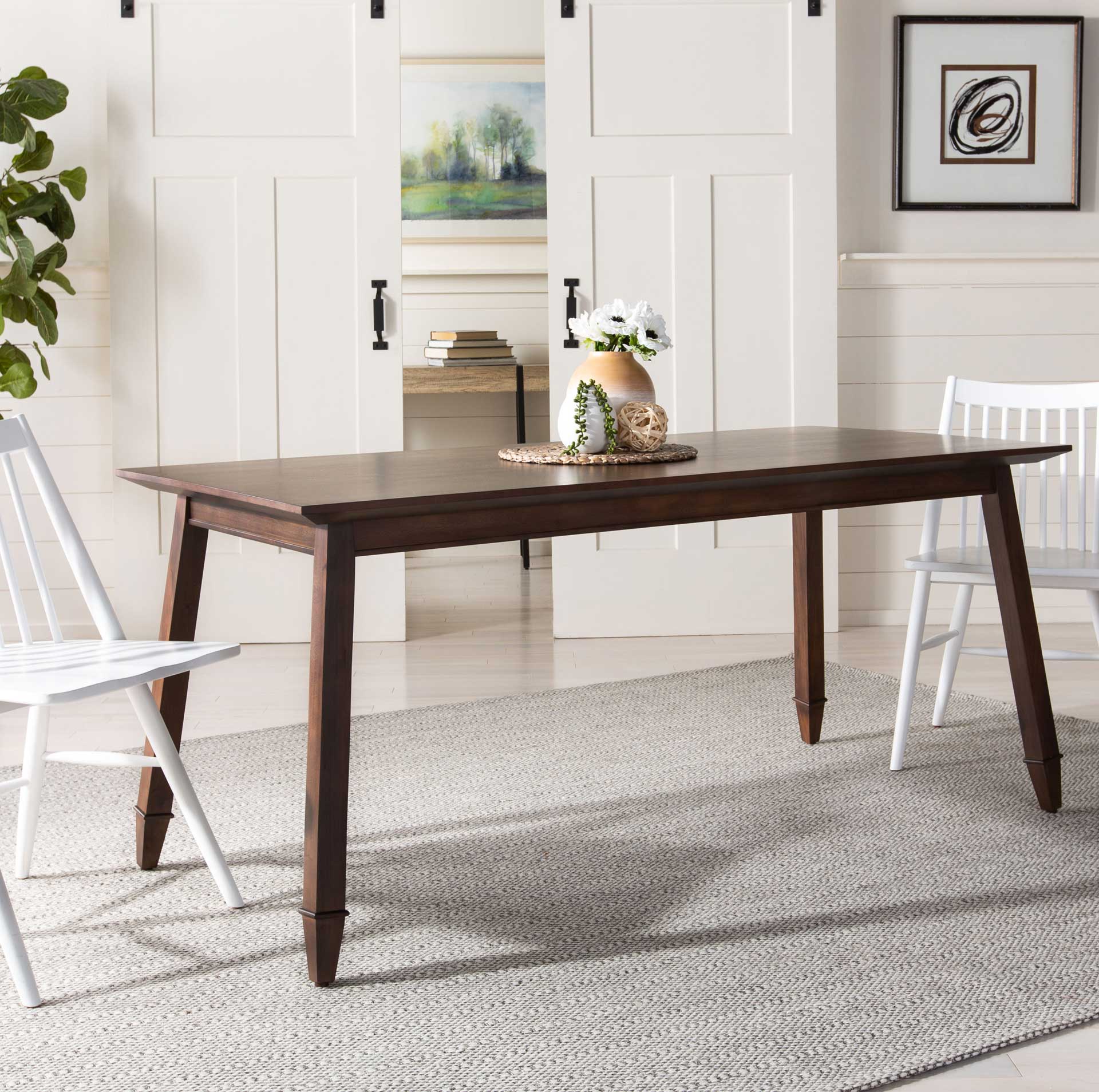 Brandon Rectangle Dining Table Walnut - Image 4