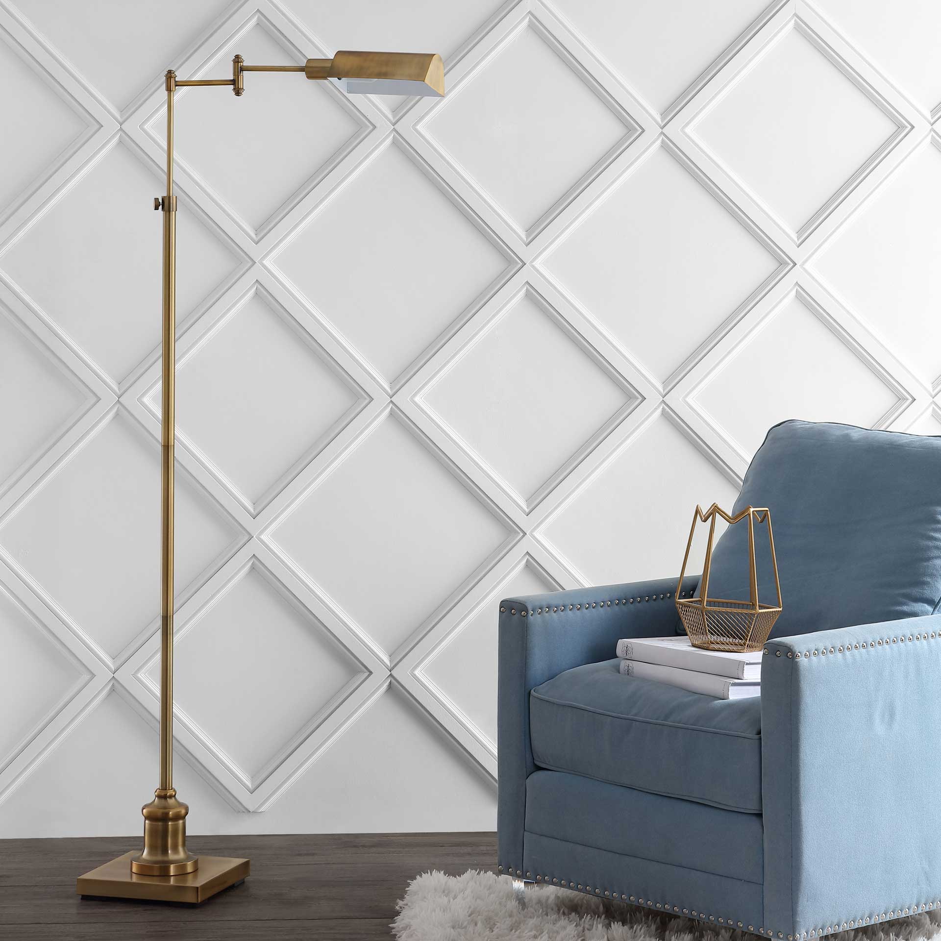 Brandy Floor Lamp Brass Gold - Image 3