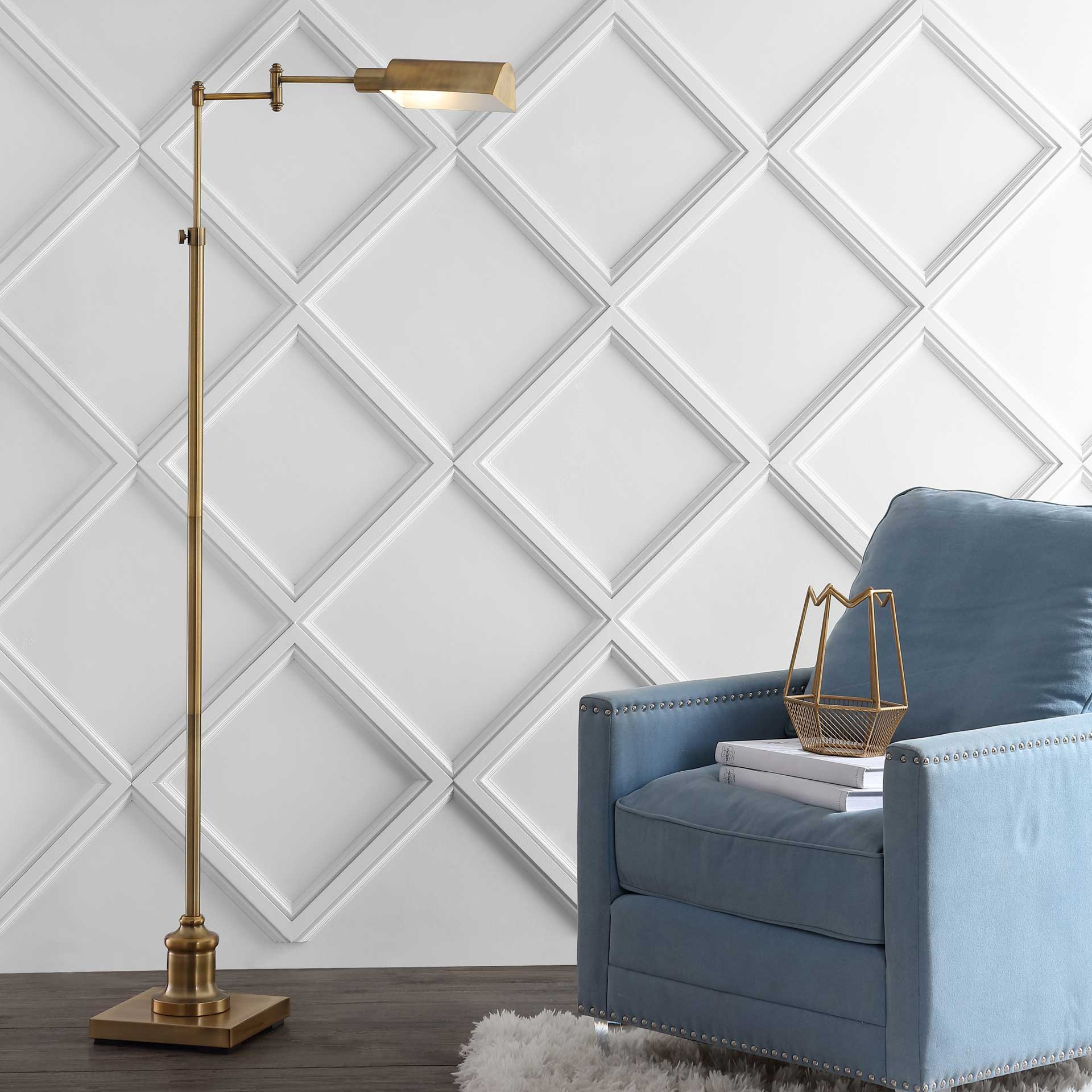Brandy Floor Lamp Brass Gold - Image 4