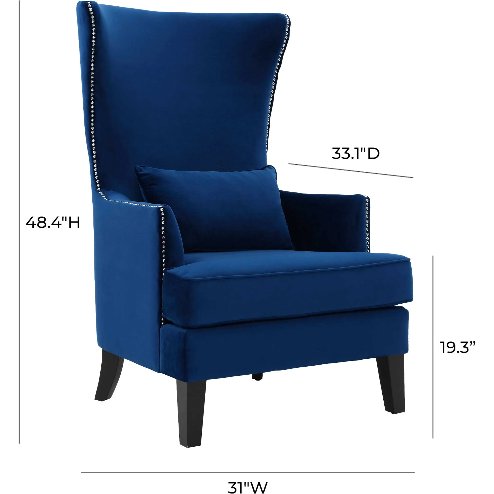 Brantley Tall Chair Navy - Image 5