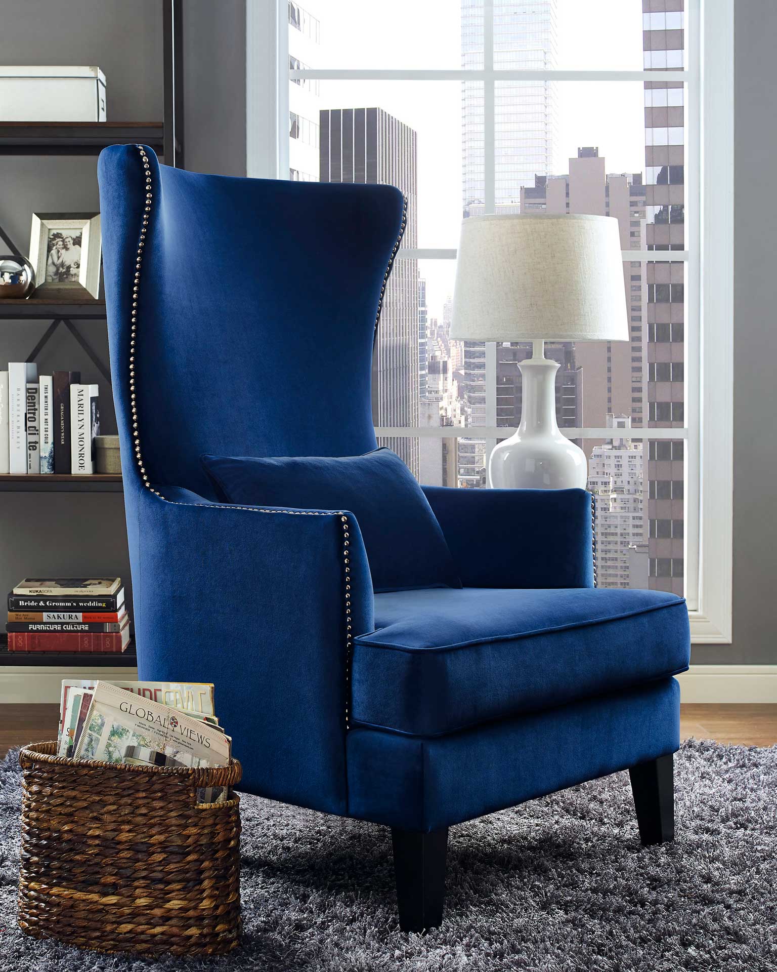 Brantley Tall Chair Navy - Image 6