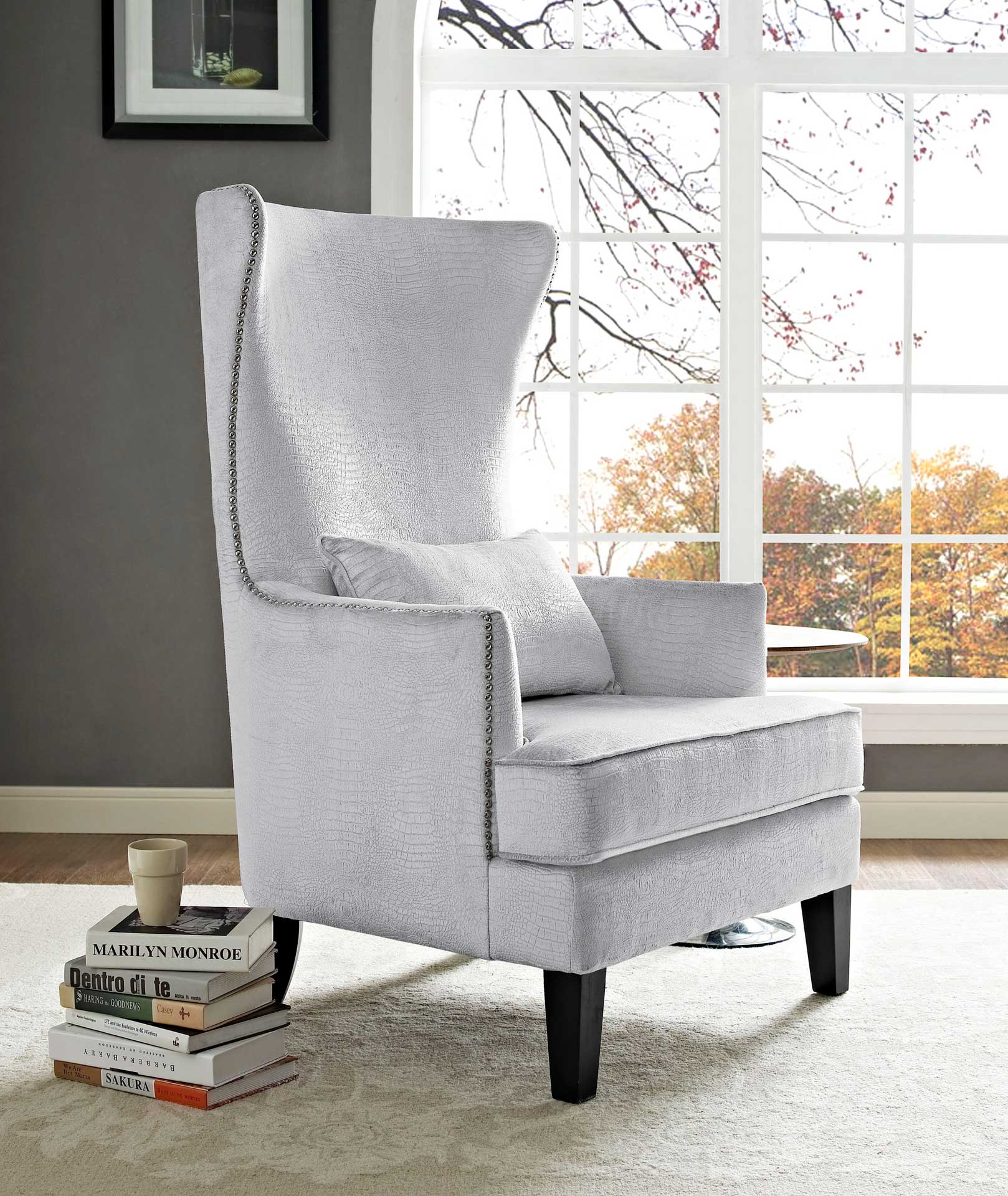 Brantley Tall Chair Silver - Image 6