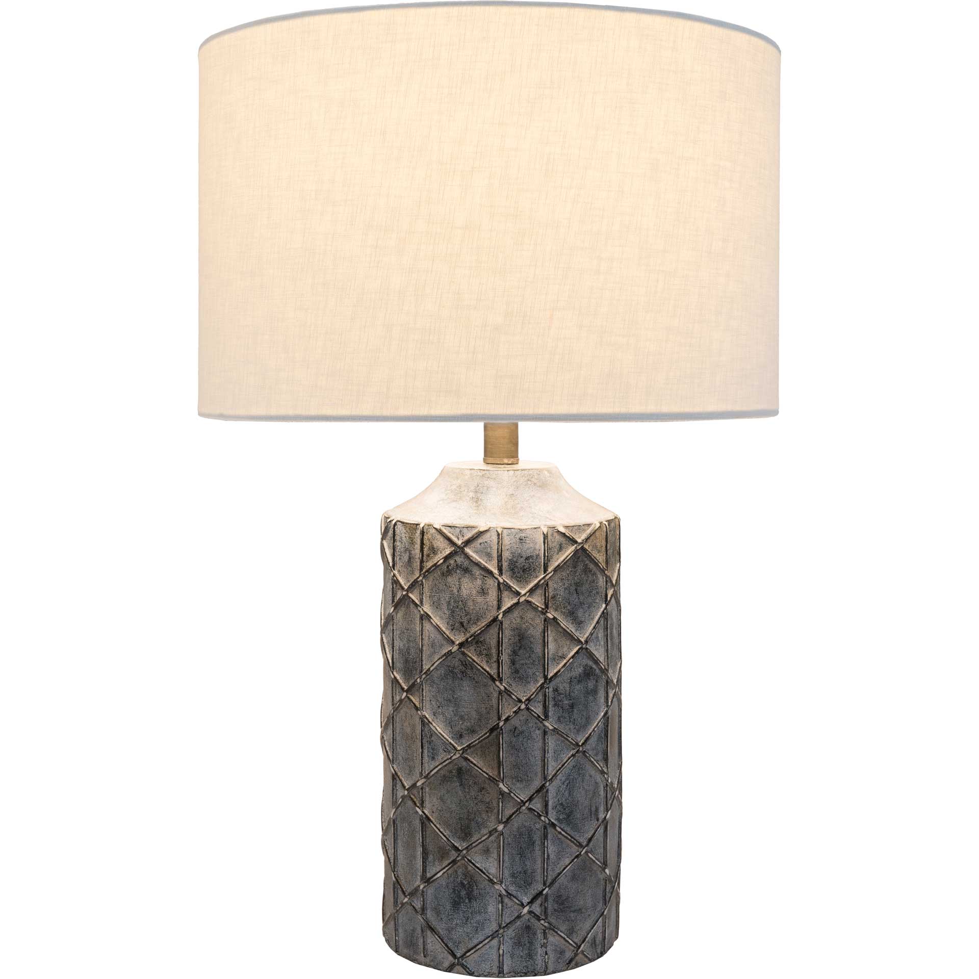 Braxton Table Lamp Charcoal/White/Slate Gray - Image 2