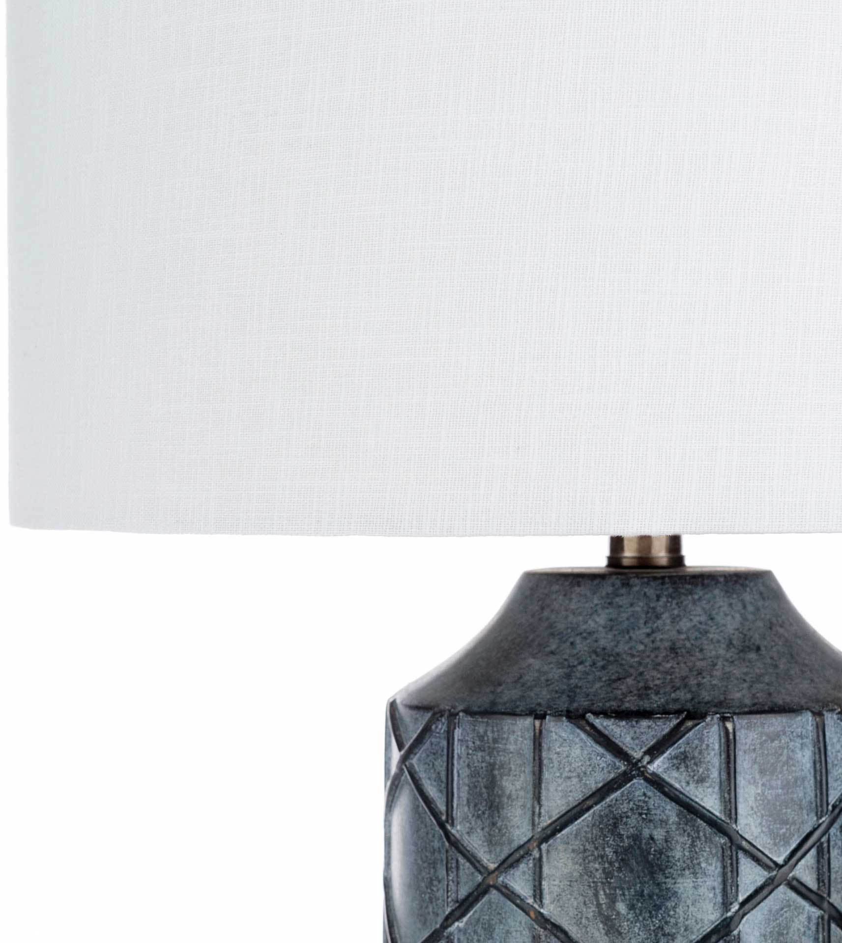 Braxton Table Lamp Charcoal/White/Slate Gray - Image 3