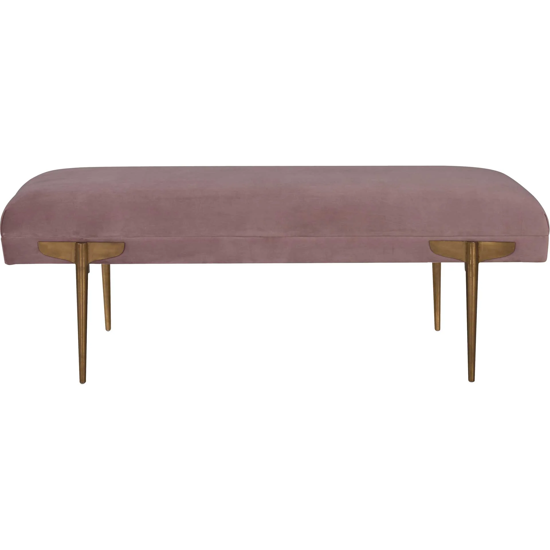 Braxton Velvet Bench Mauve - Image 2