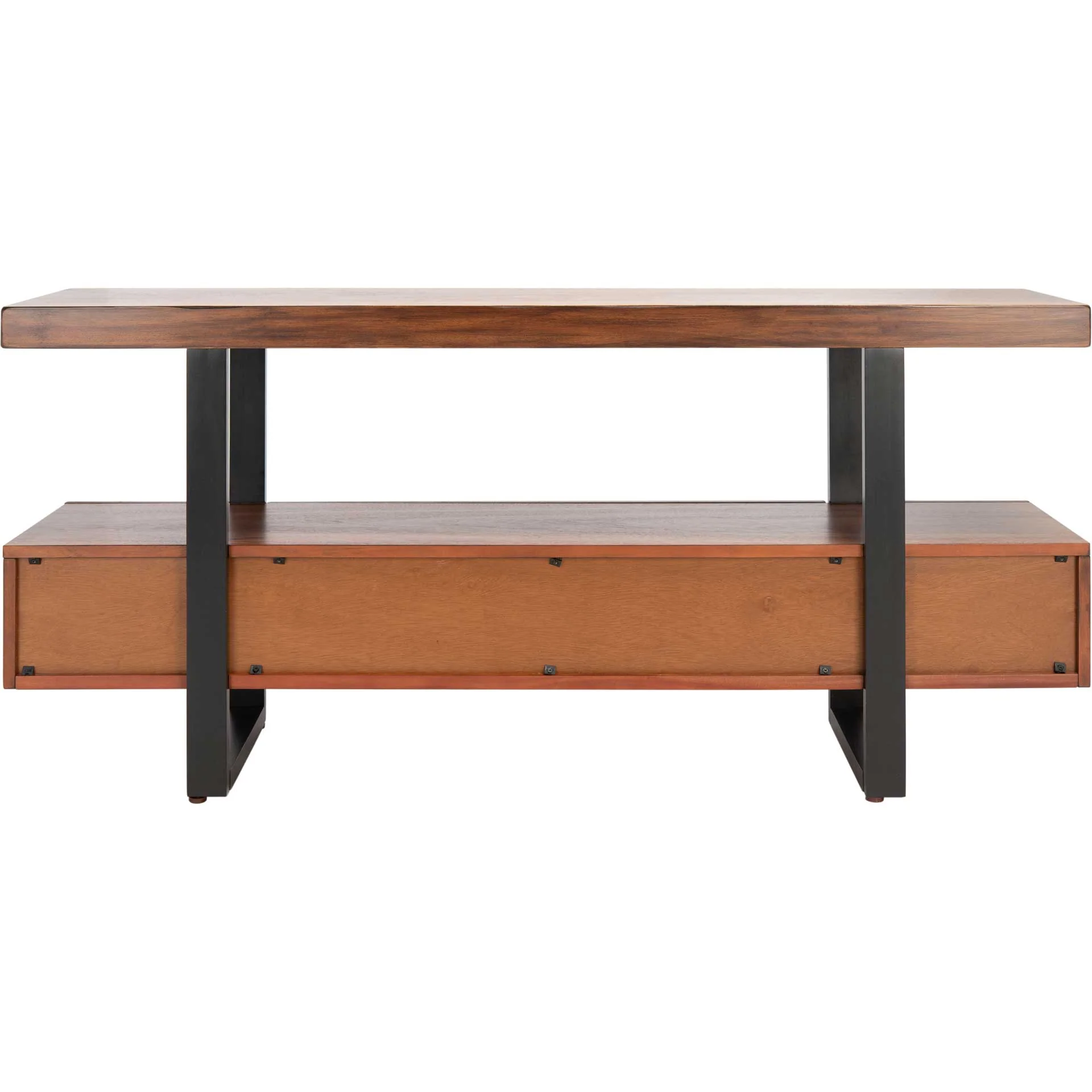 Brayson 1 Drawer Media Stand Brown/Black - Image 3