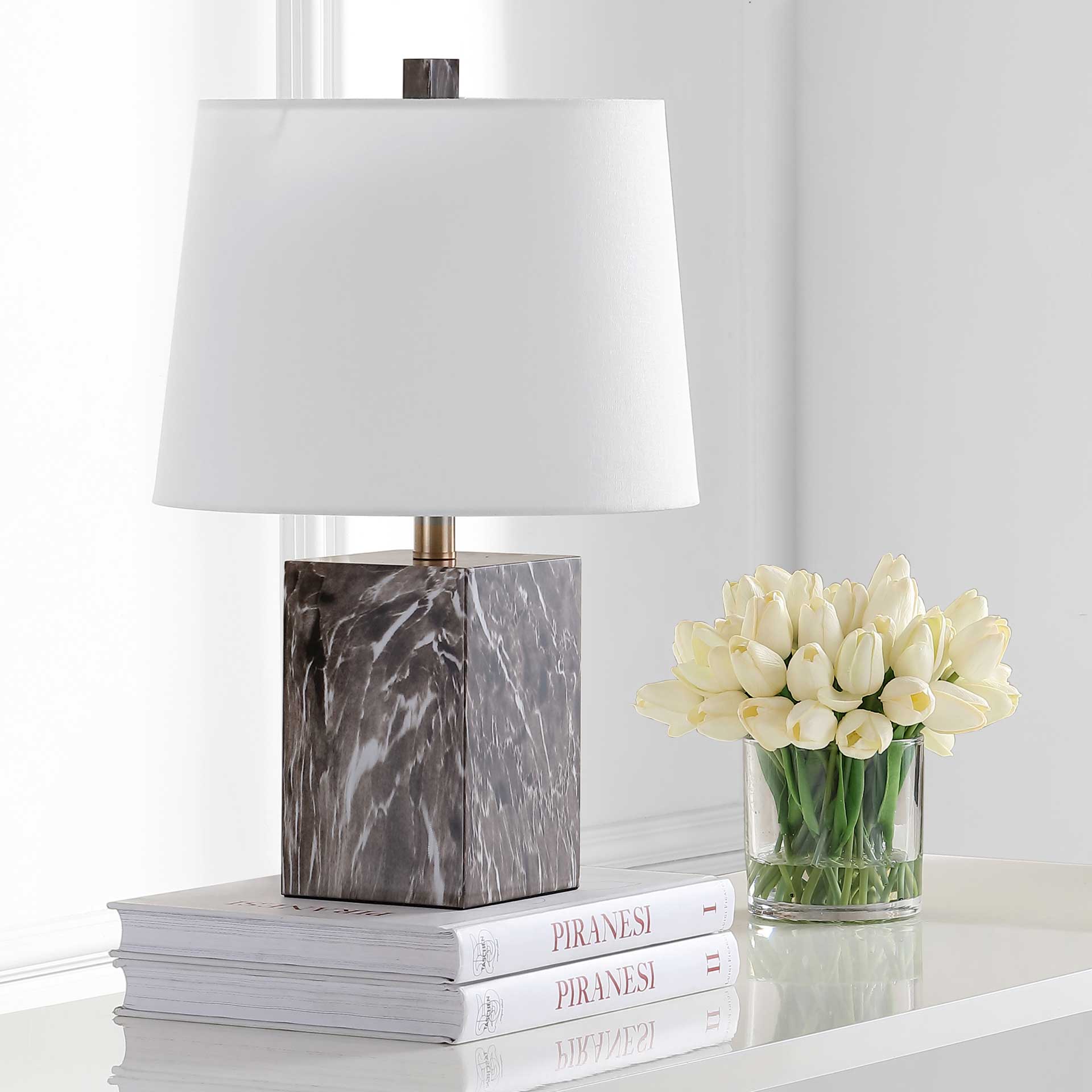 Breakers Table Lamp Brown Marble - Image 3