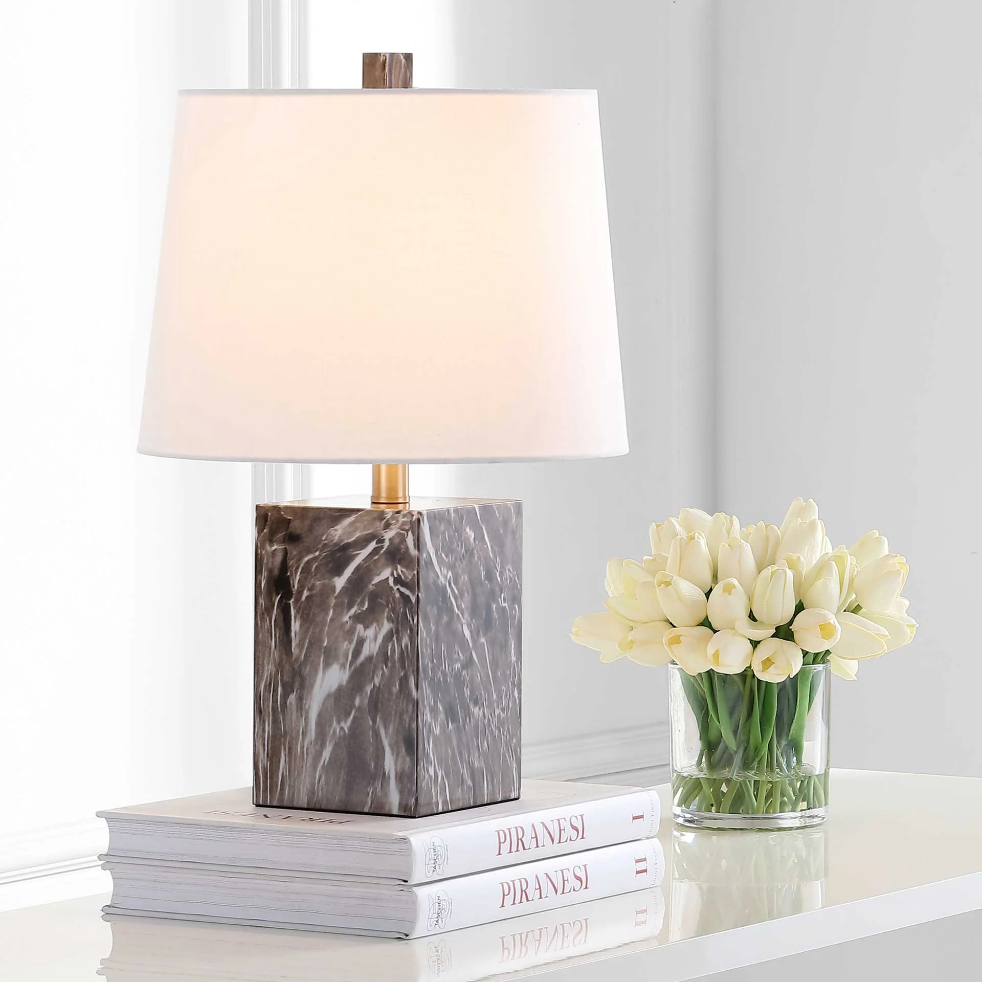 Breakers Table Lamp Brown Marble - Image 4