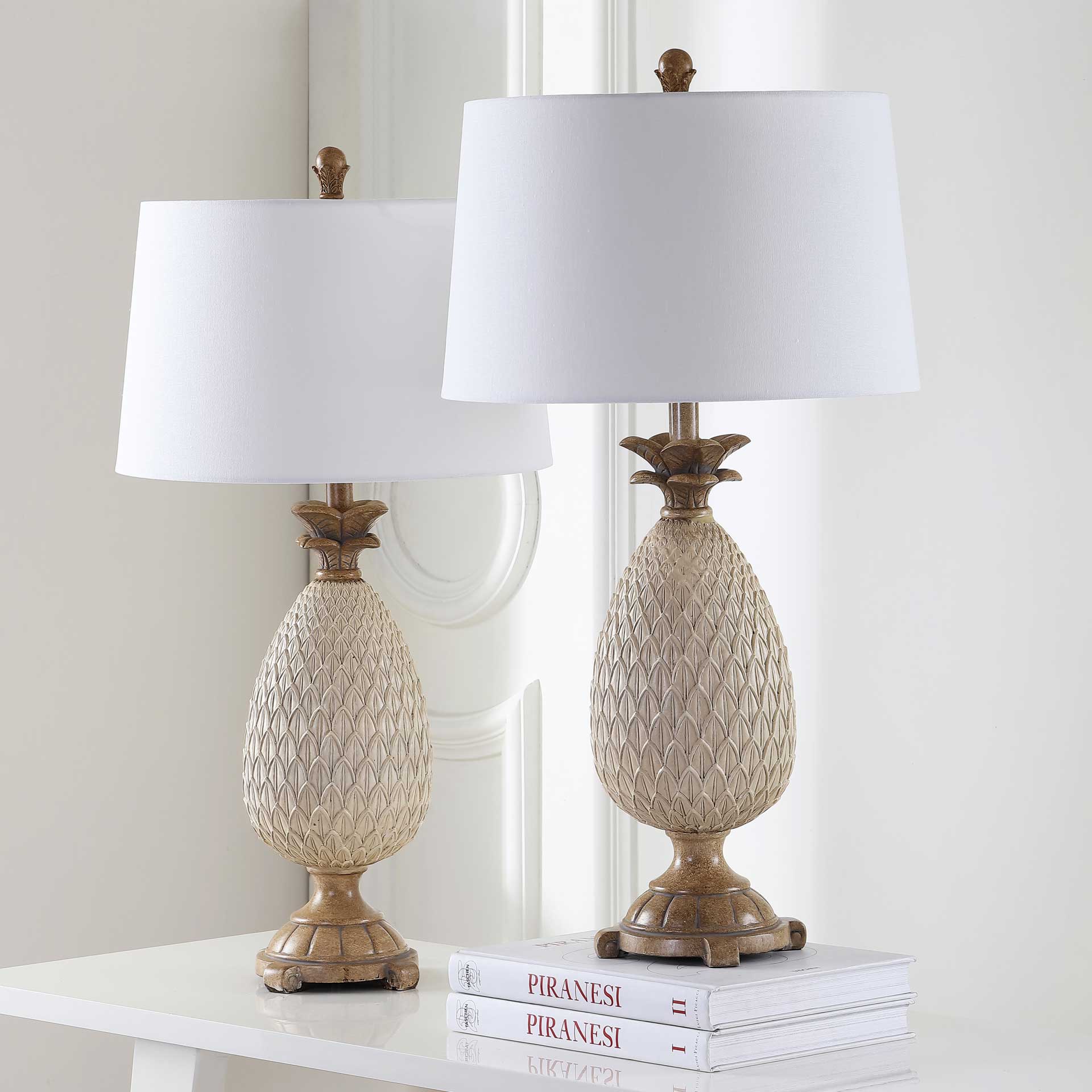 Brenda Table Lamp Antique Cream/Brown (Set of 2) - Image 3