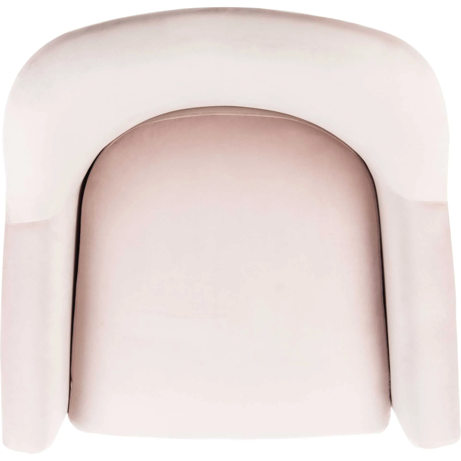 Brendan Mid Century Arm Chair Blush Pink/Brass - Image 6