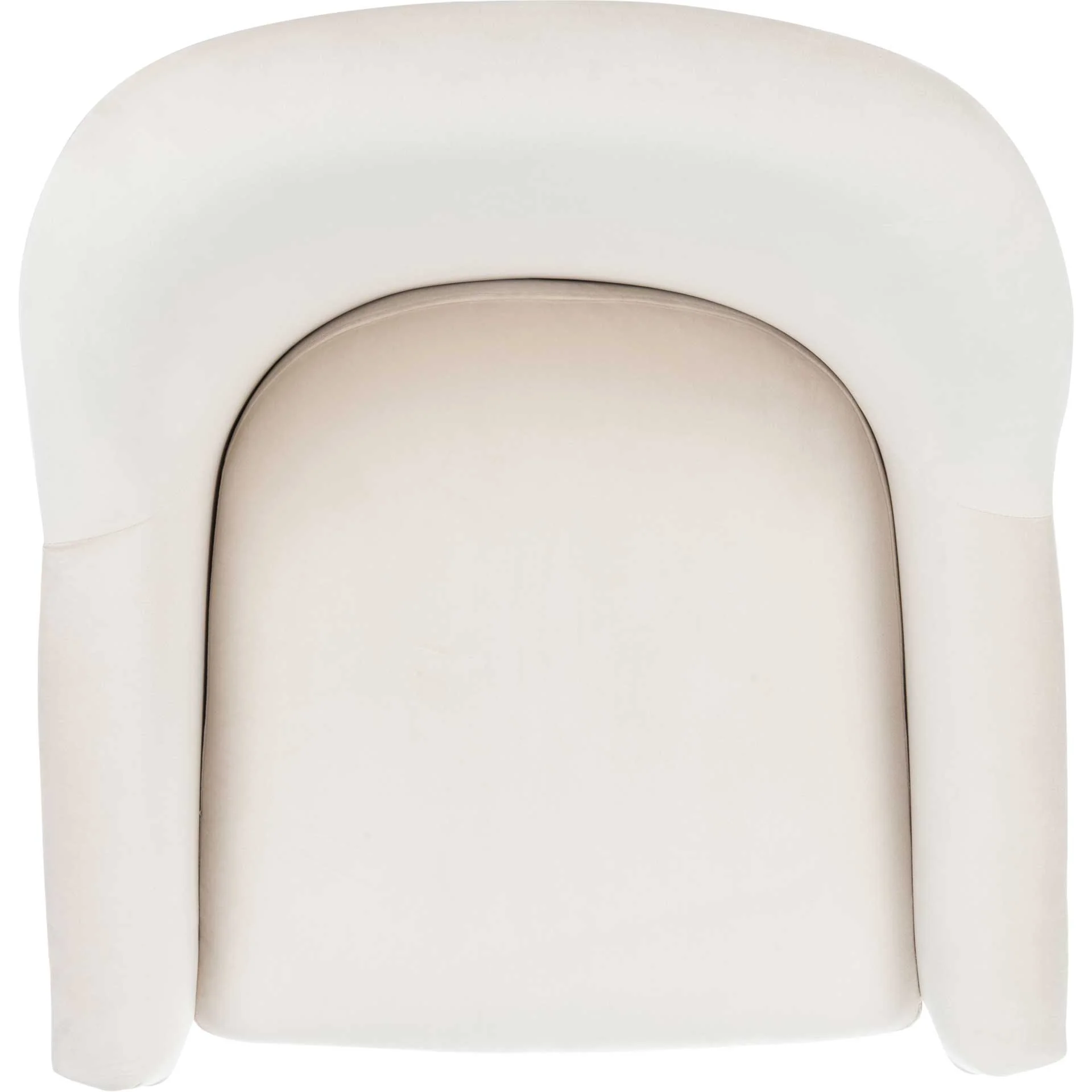 Brendan Mid Century Arm Chair Ivory/Brass - Image 6