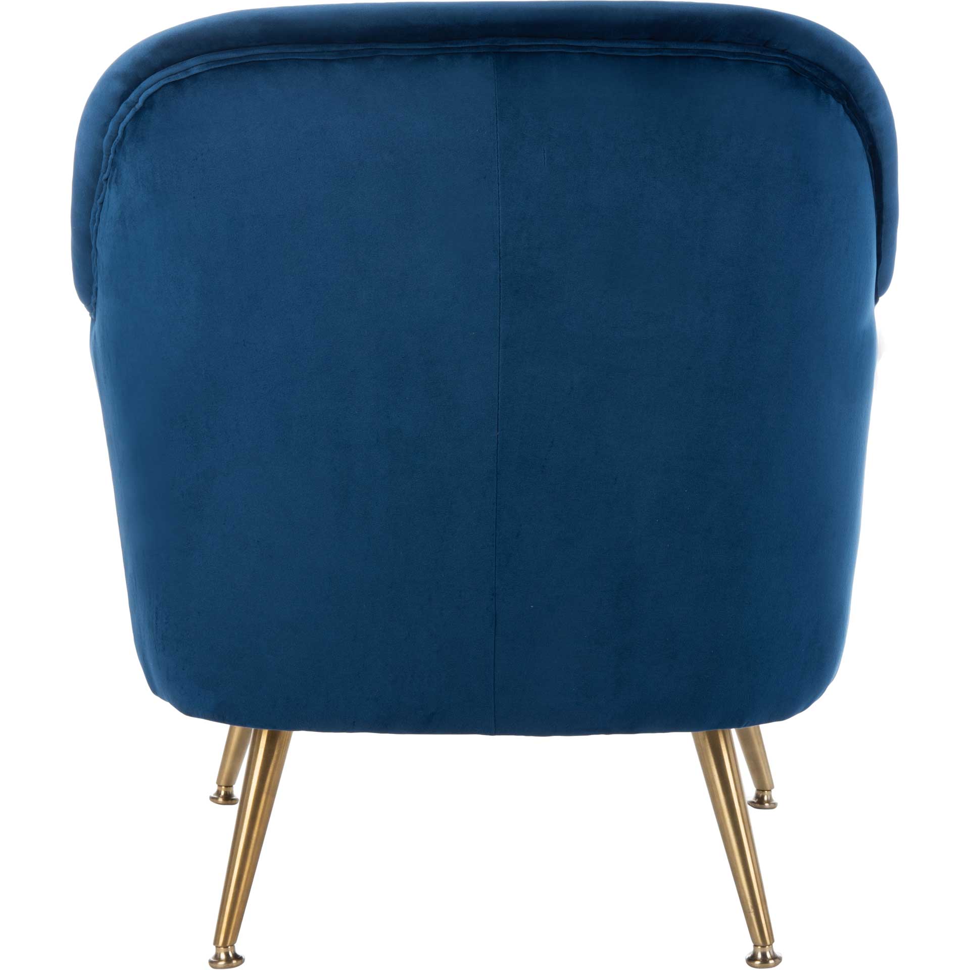 Brendan Mid Century Arm Chair Navy/Brass - Image 4