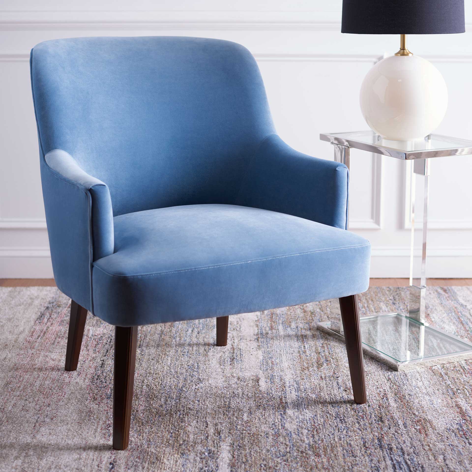 Brendon Accent Chair Light Blue - Image 4