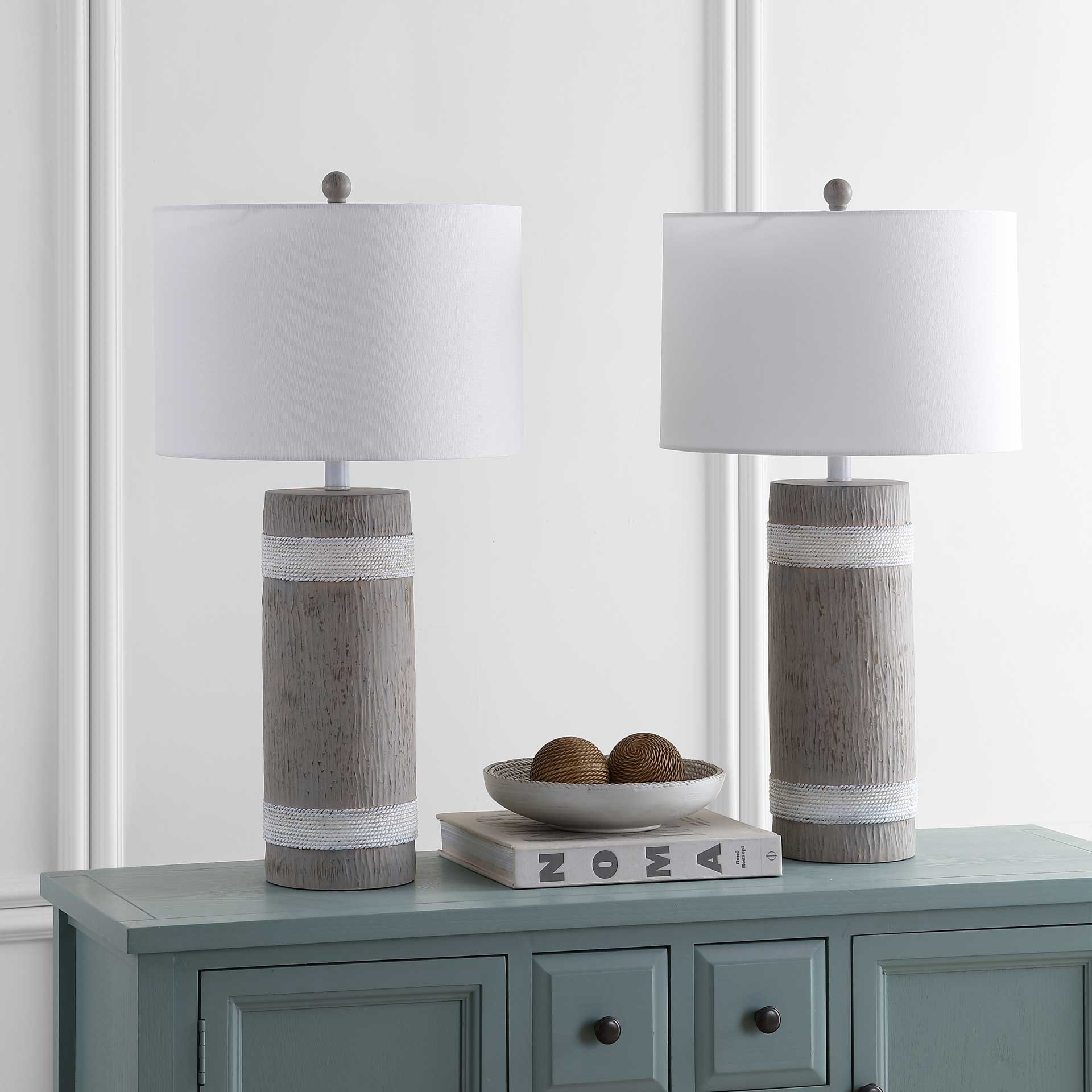 Brenley Table Lamp Brown/White (Set of 2) - Image 3