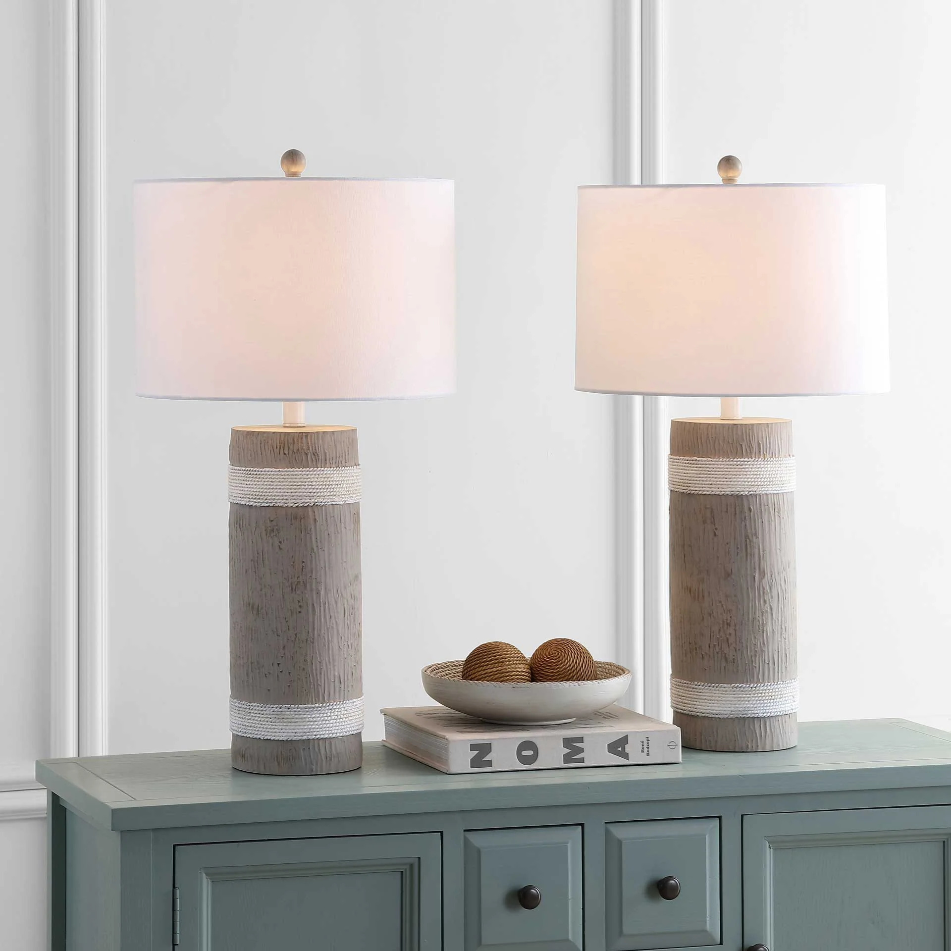 Brenley Table Lamp Brown/White (Set of 2) - Image 4