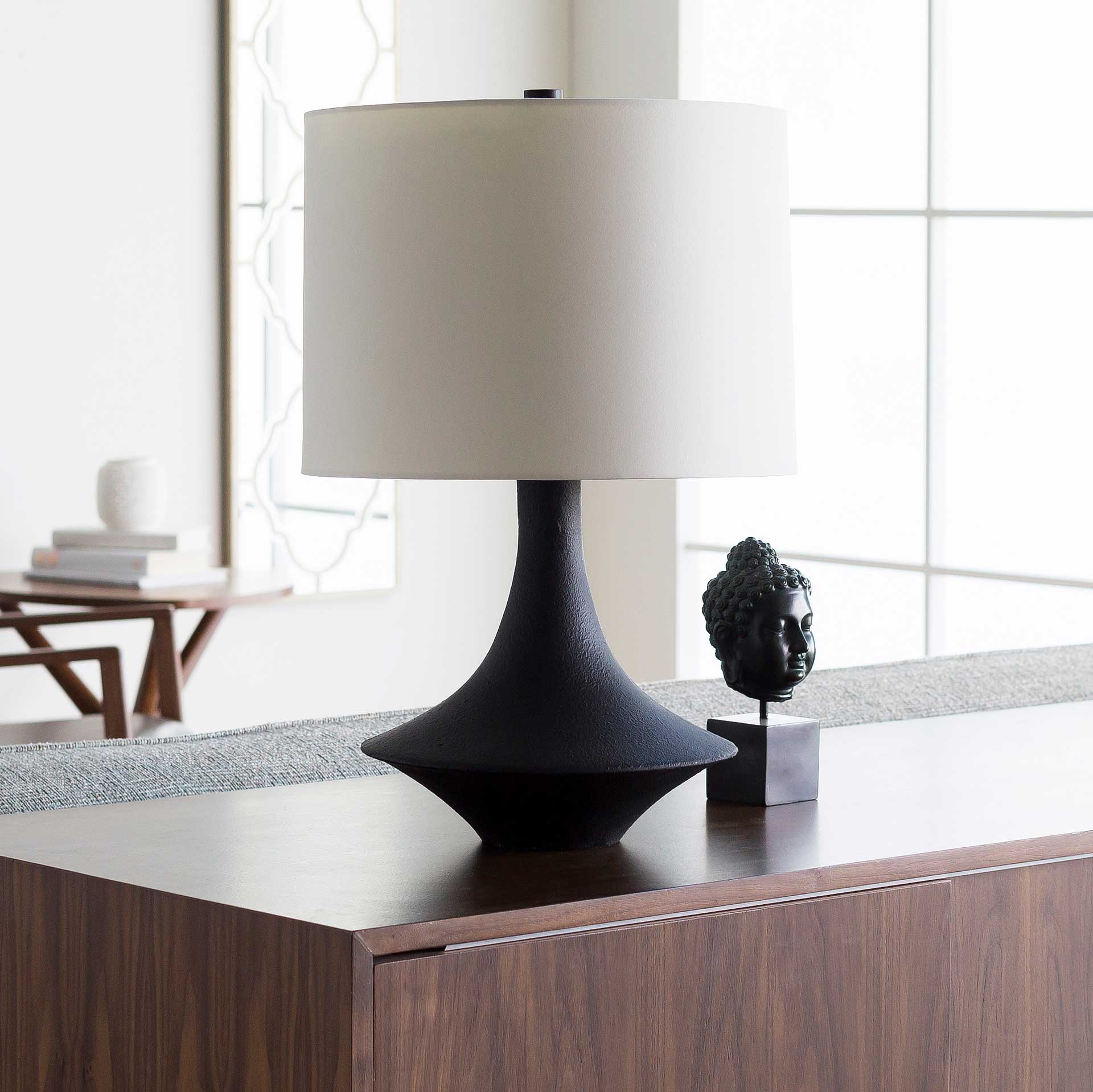 Brennan Table Lamp Black/White - Image 8