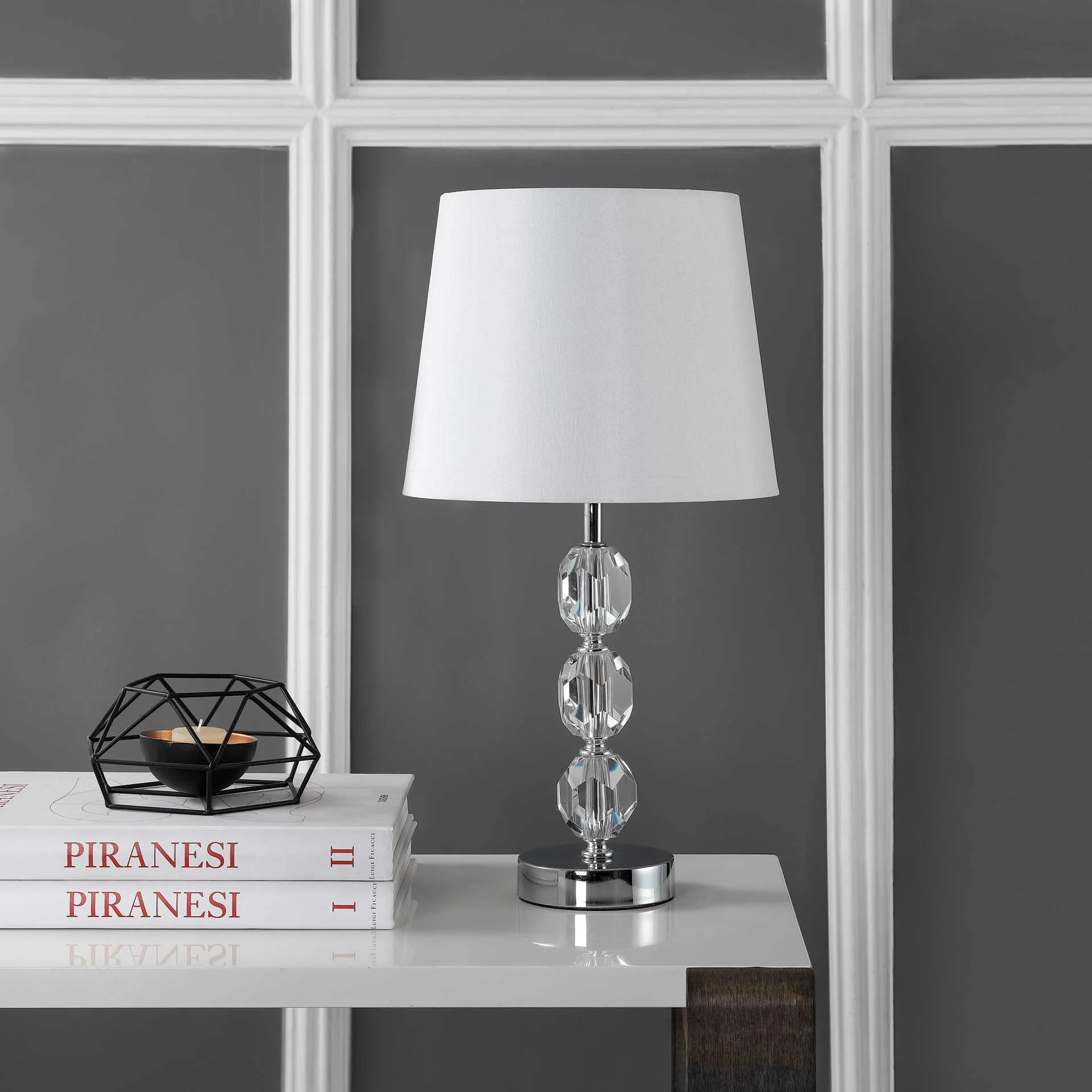 Brennan Table Lamp Clear/Chrome - Image 3