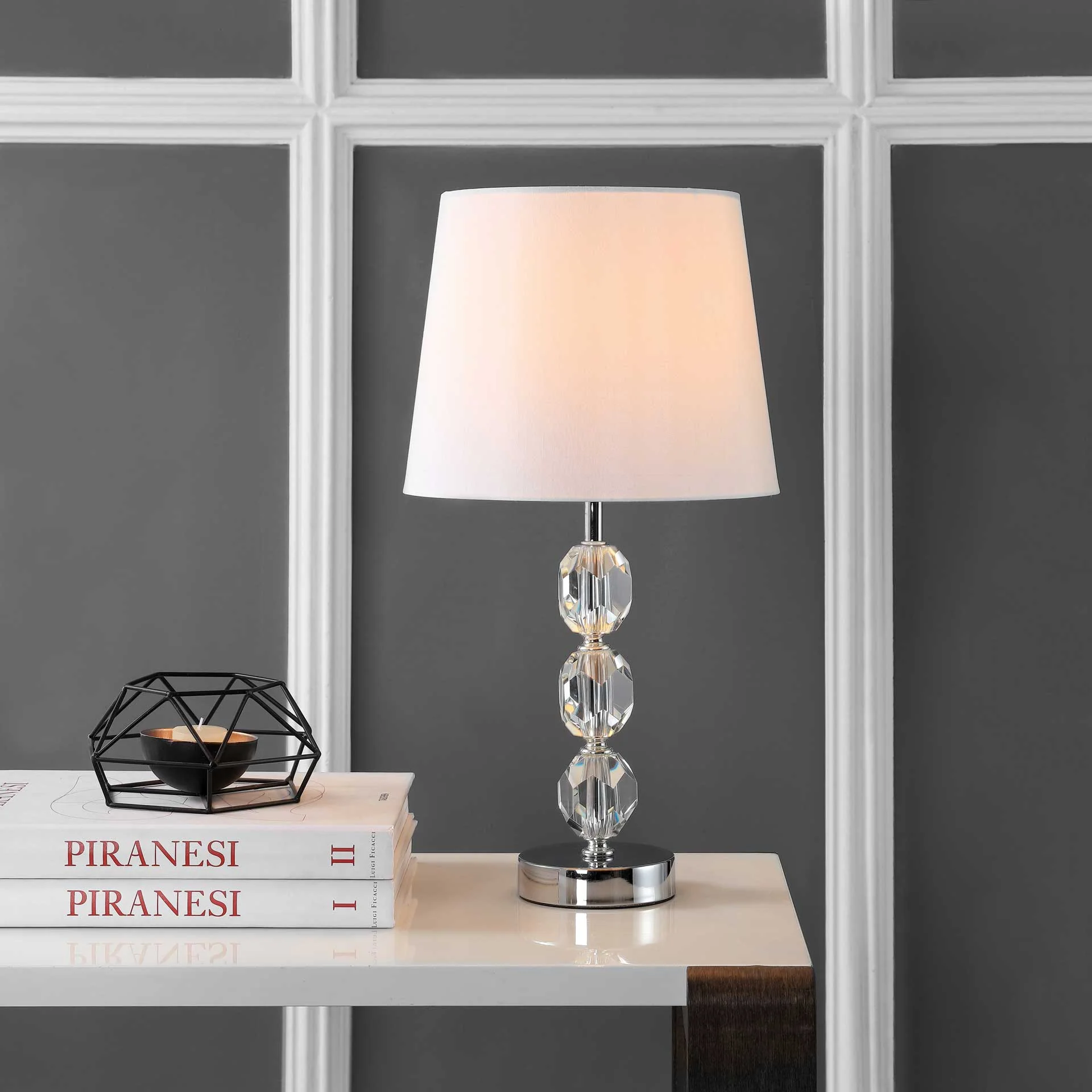 Brennan Table Lamp Clear/Chrome - Image 4