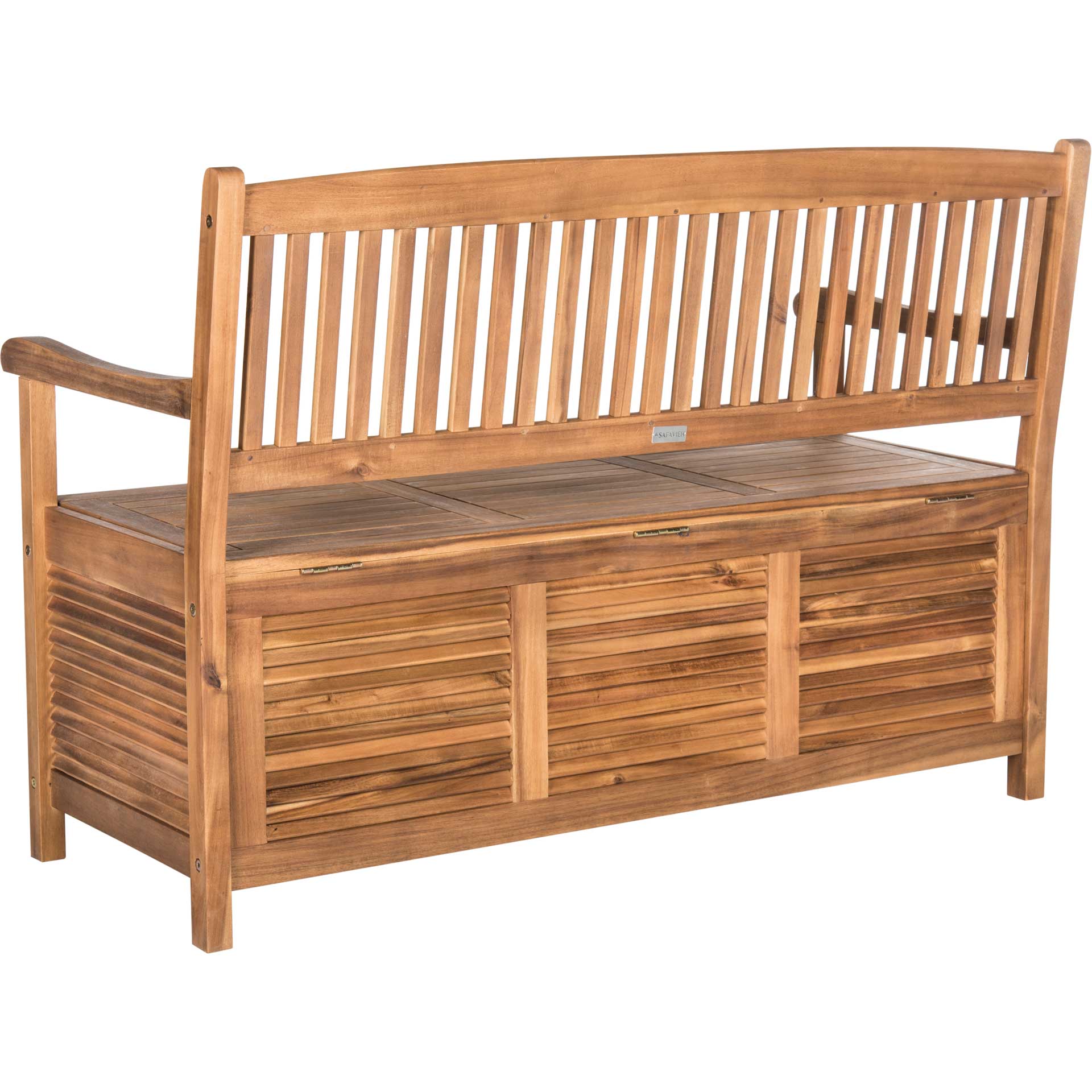 Brent Storage Bench Teak Brown - Image 3