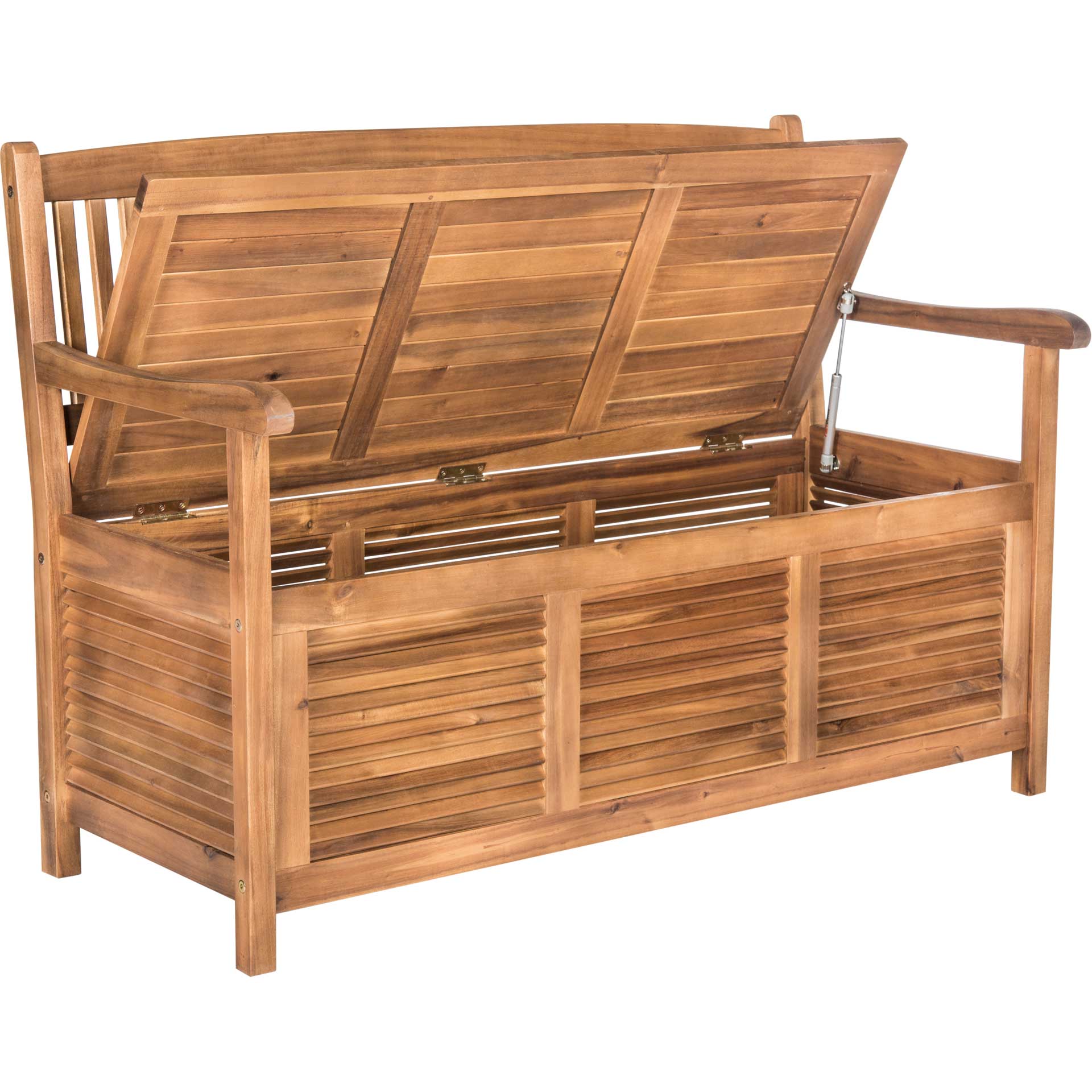 Brent Storage Bench Teak Brown - Image 4
