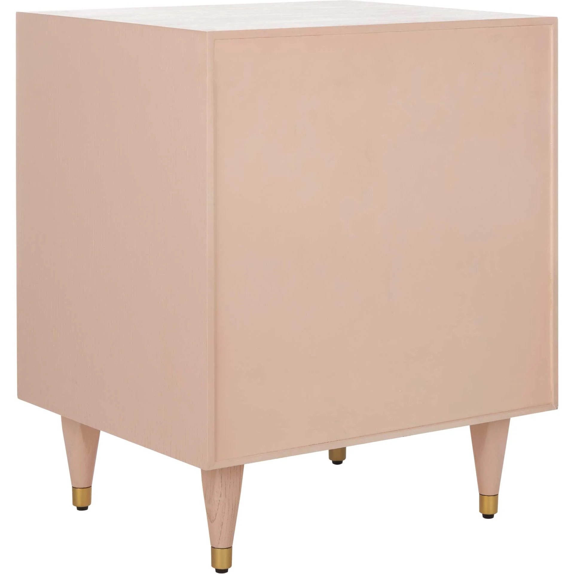 Brett Antique Gold Wave Nightstand Pink/Gold - Image 4