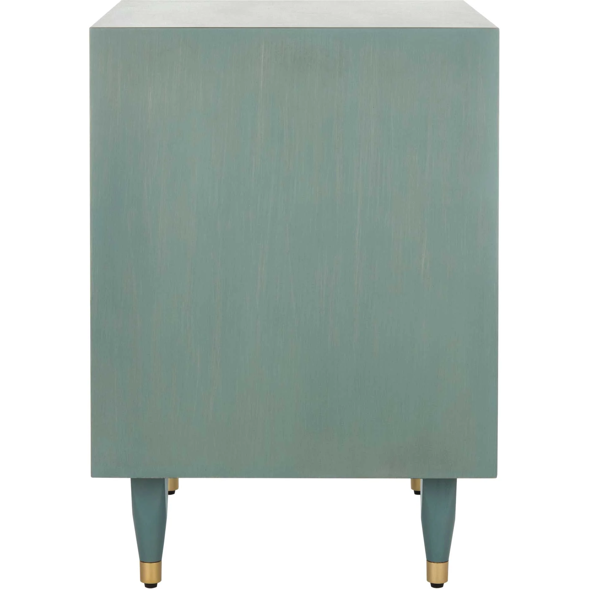 Brett Antique Gold Wave Nightstand Seafoam - Image 3