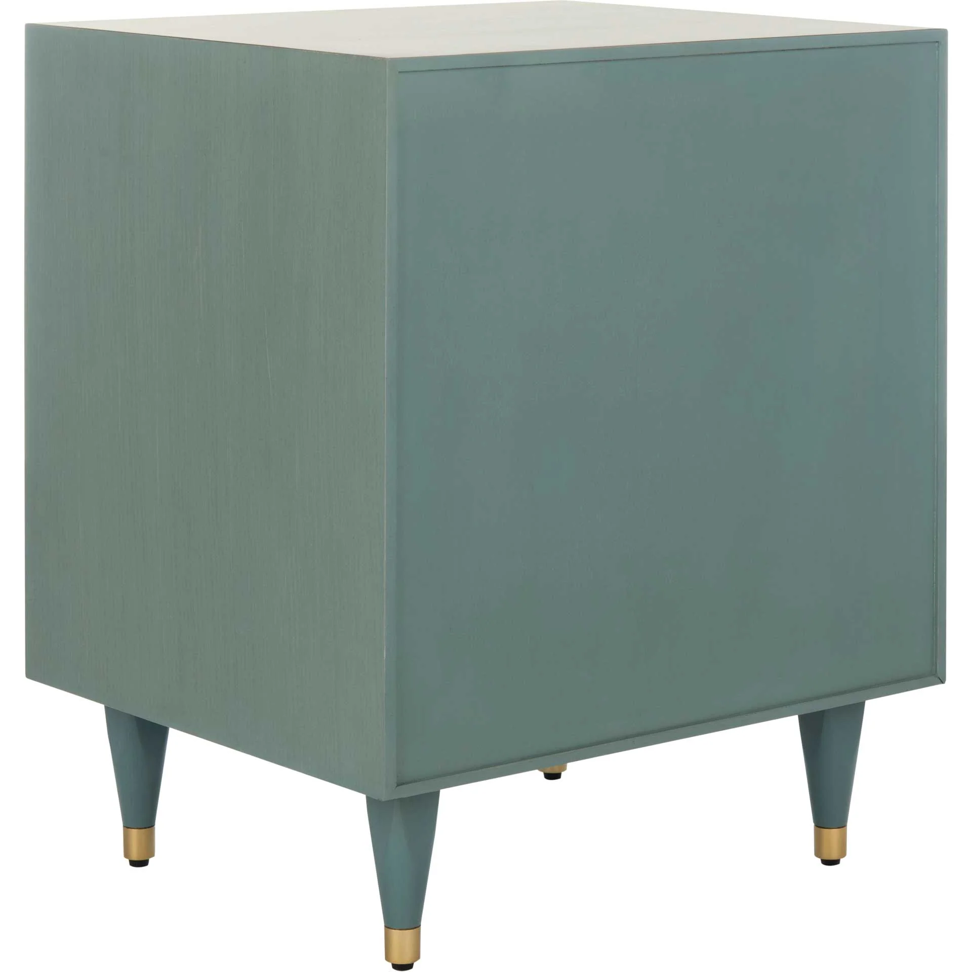 Brett Antique Gold Wave Nightstand Seafoam - Image 4