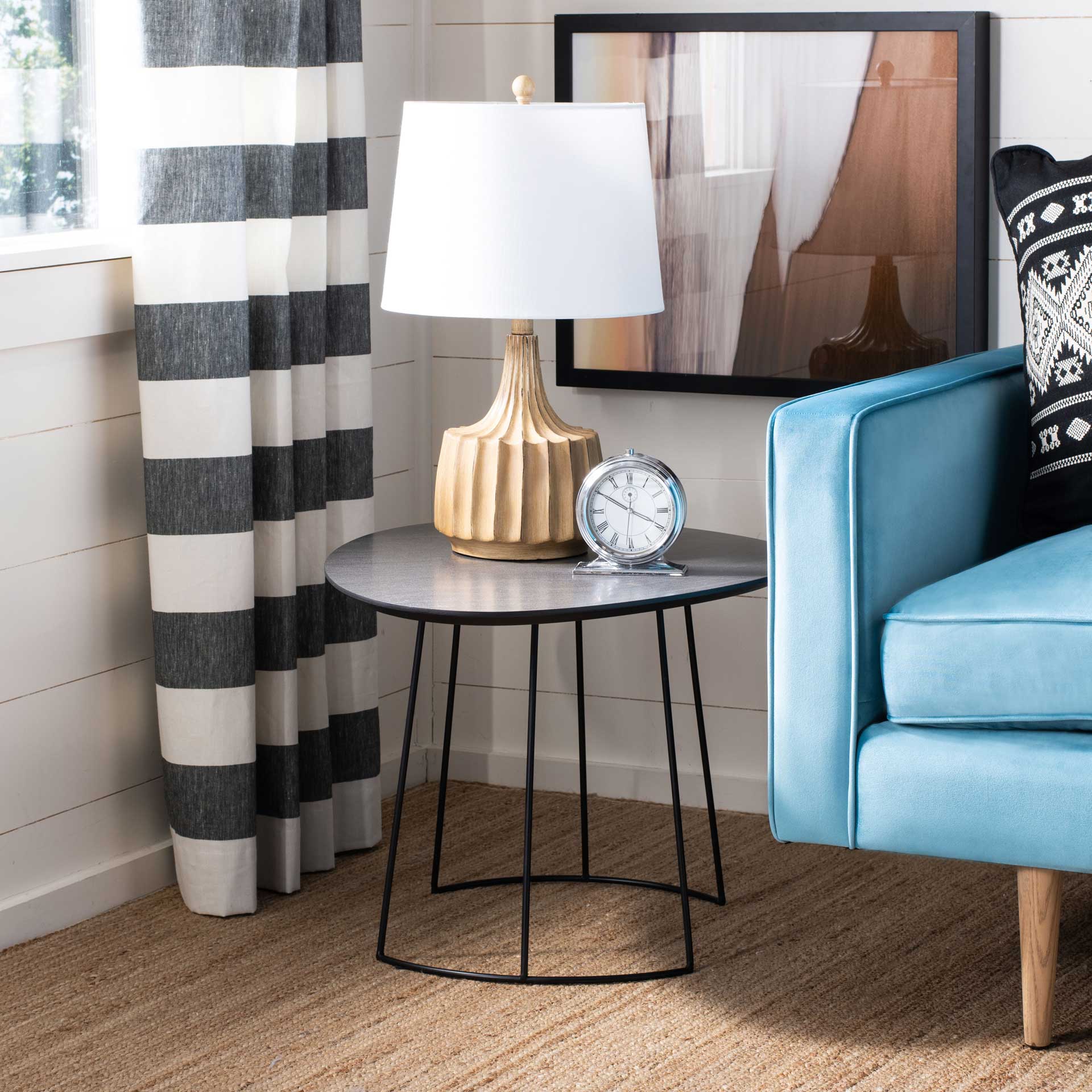 Bria Side Table Dark Gray/Black - Image 4