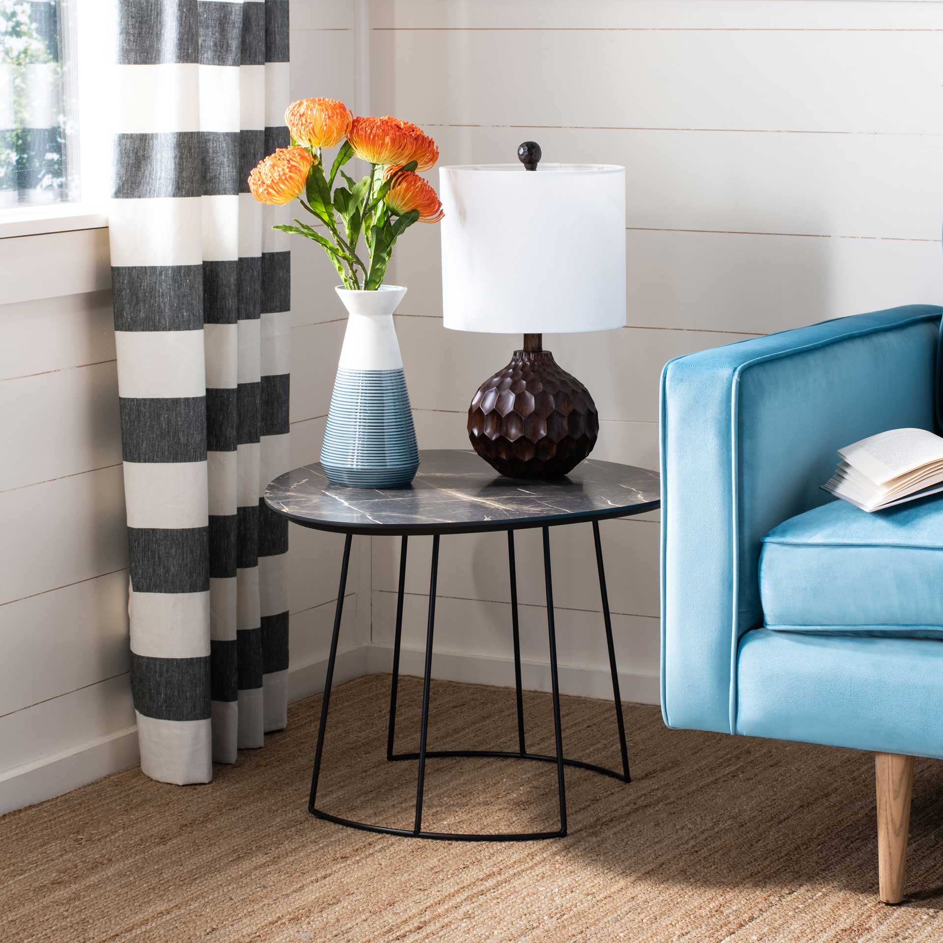Bria Side Table Gray/Black - Image 7