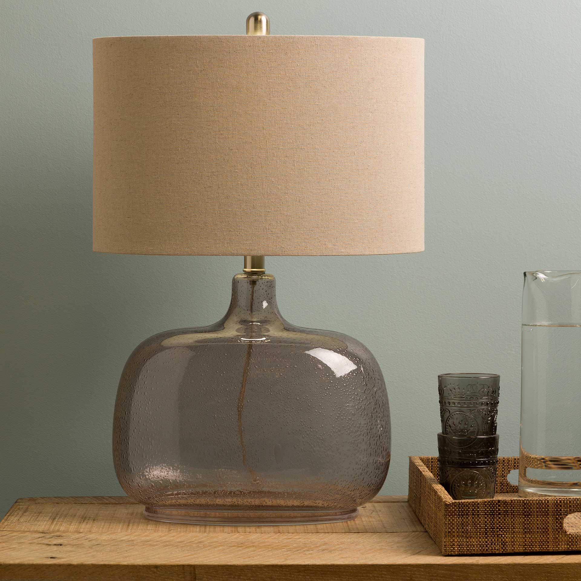 Bria Table Lamp Ivory/Taupe/Light Gray - Image 9