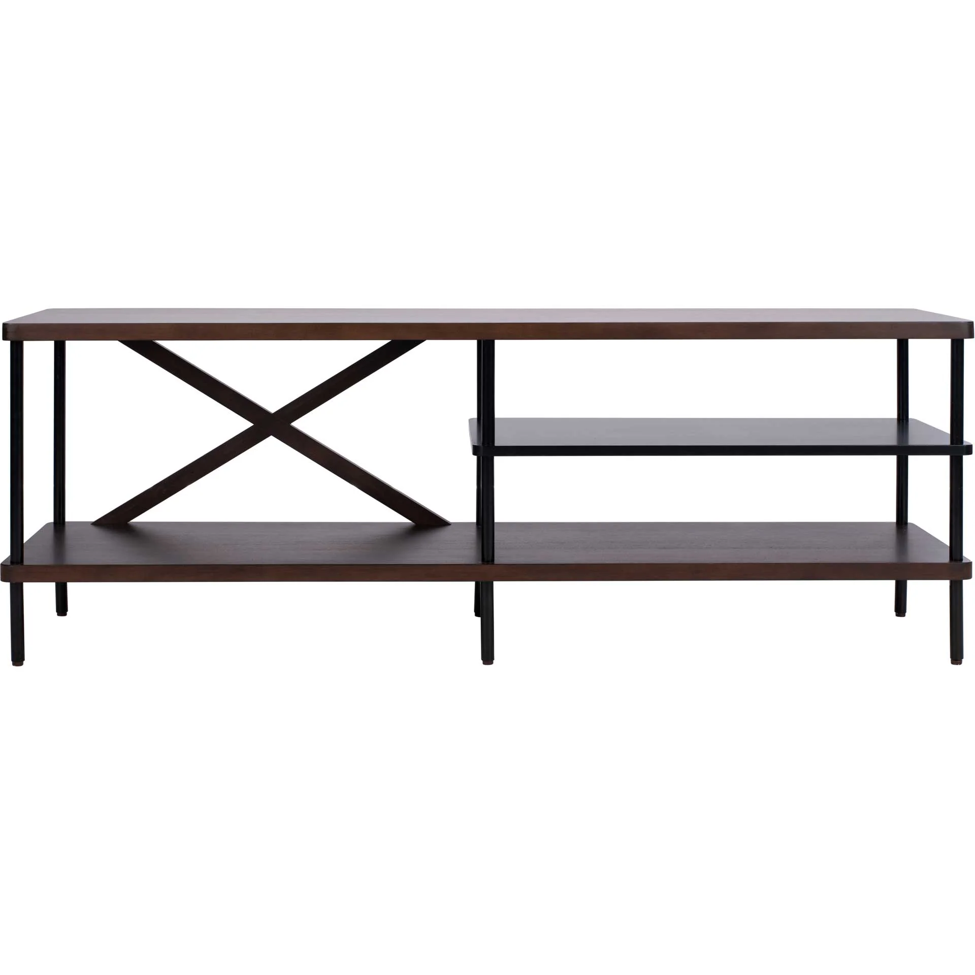 Brian Industrial TV Stand Walnut/Black - Image 2