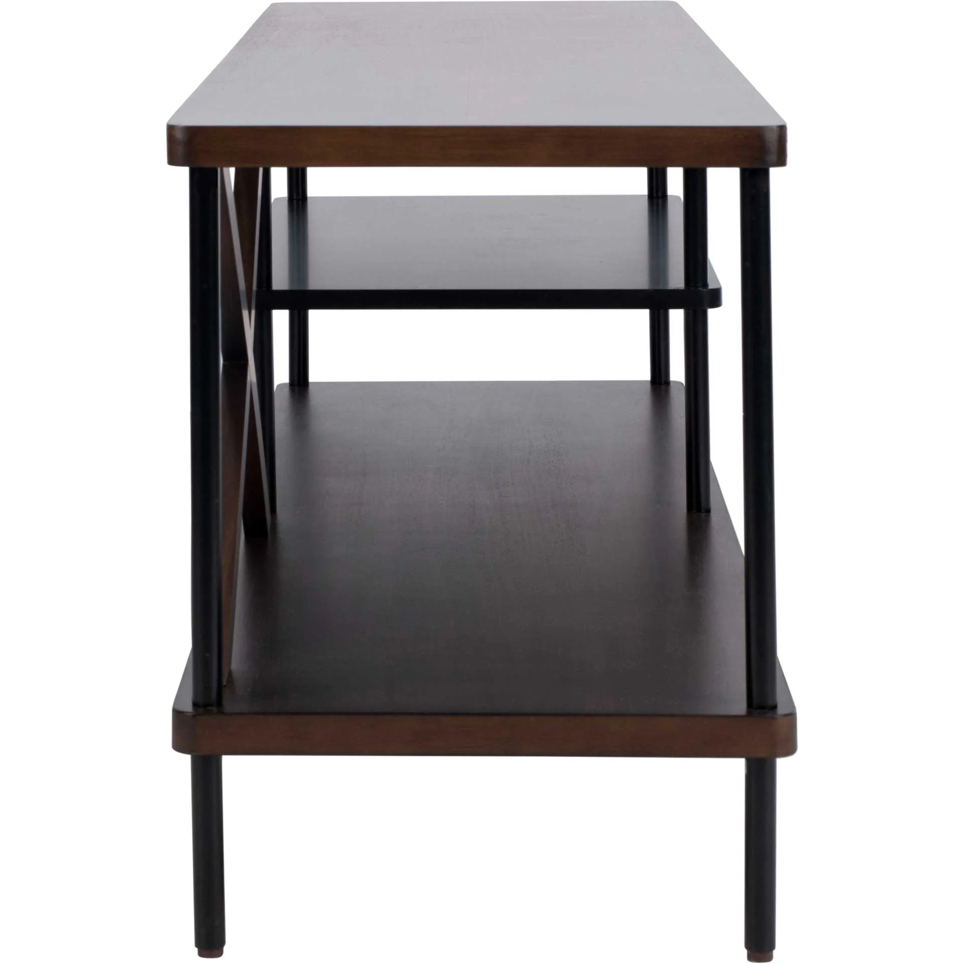 Brian Industrial TV Stand Walnut/Black - Image 3