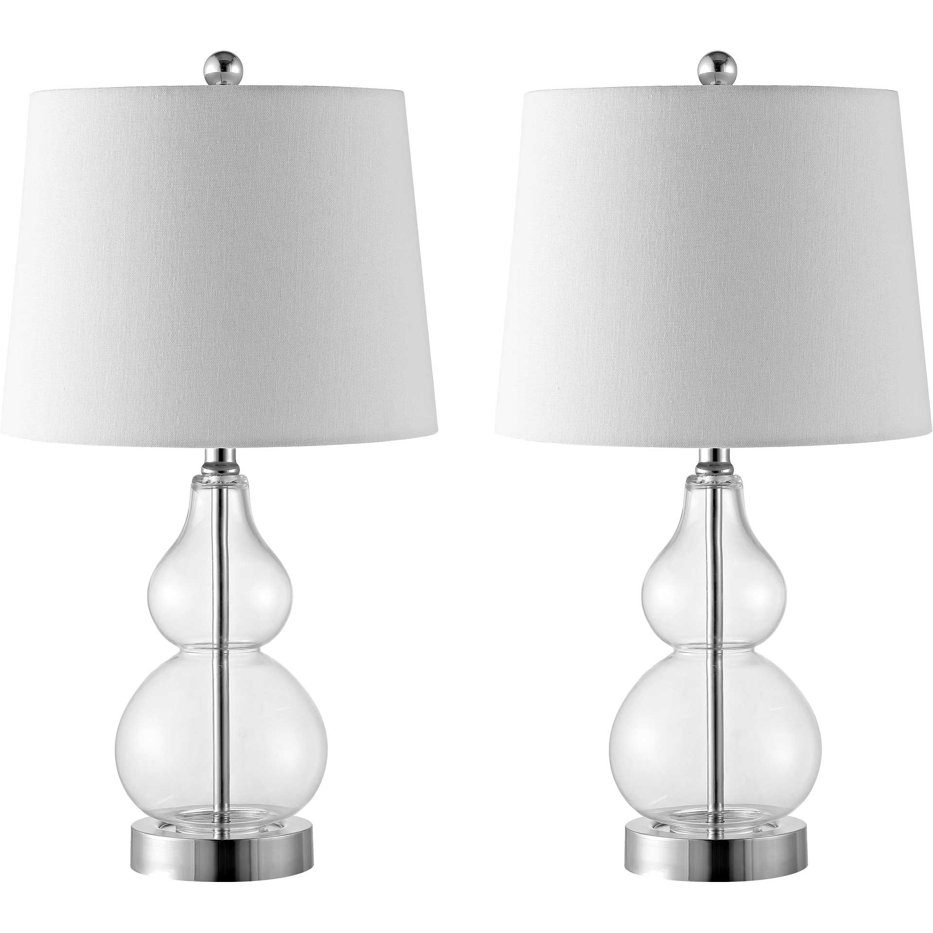 Brienne Table Lamps Clear/Chrome (Set of 2) - Image 2