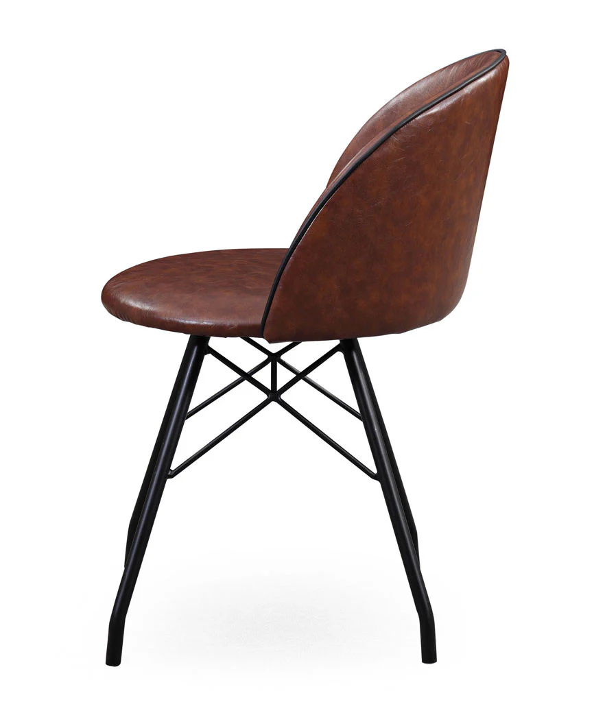 Brighton Swivel Chair Dark Brown/Black - Image 2