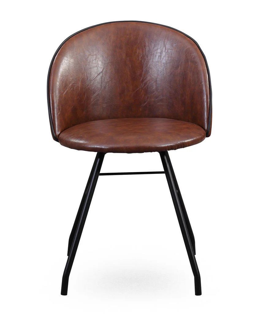 Brighton Swivel Chair Dark Brown/Black - Image 3