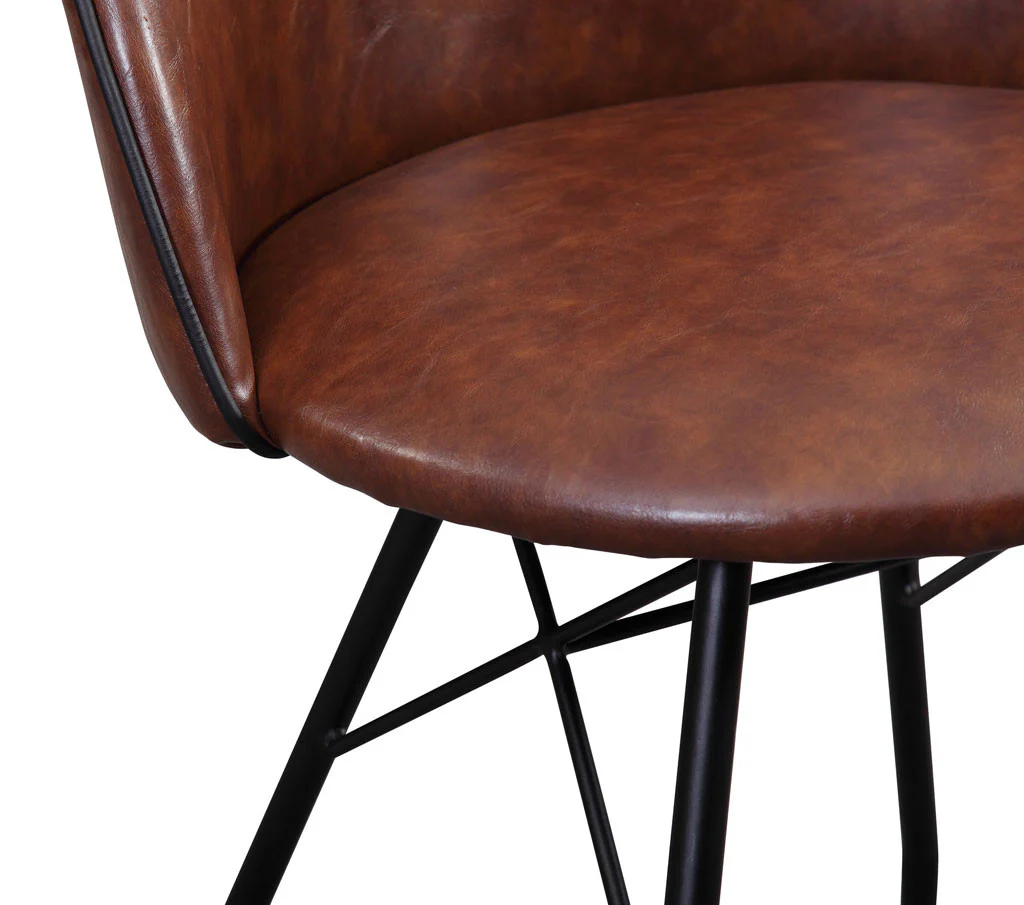 Brighton Swivel Chair Dark Brown/Black - Image 5