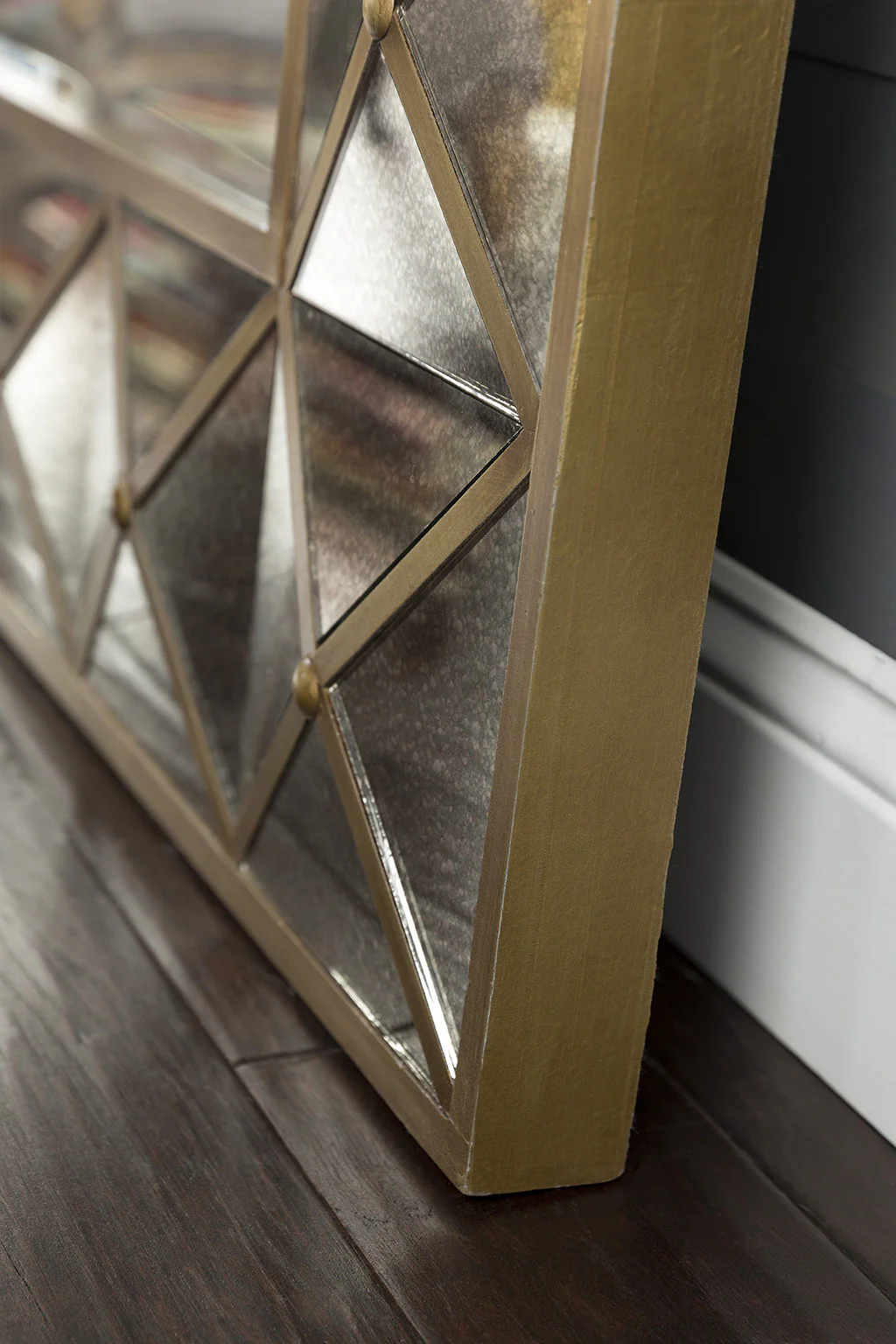 Brilliance Aged Gold Wall Mirror - Image 3