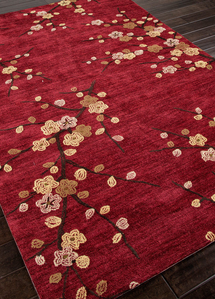 Brio Cherry Blossom Red Area Rug - Image 2