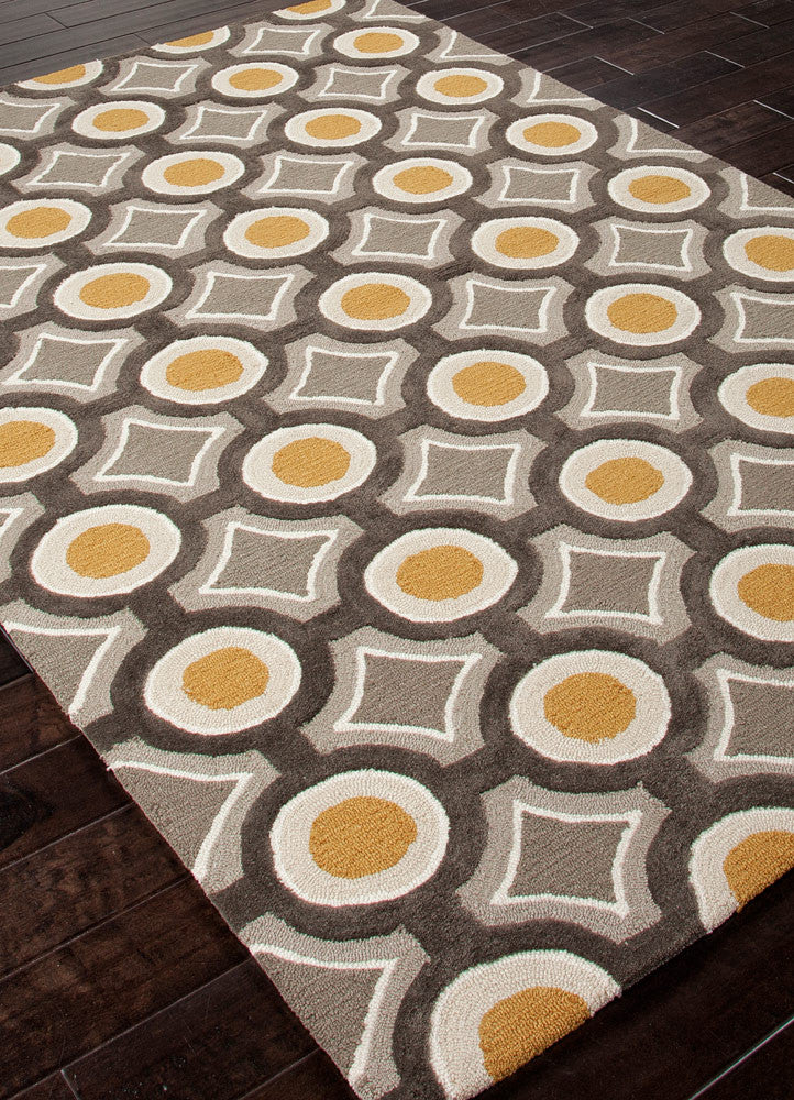 Brio Mosaic Deep Charcoal/Amber Gold Area Rug - Image 2