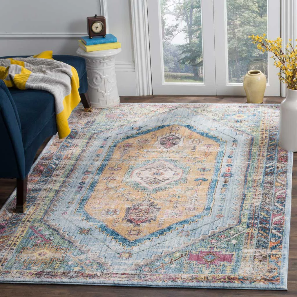 Bristol Blue/Camel Area Rug - Image 4