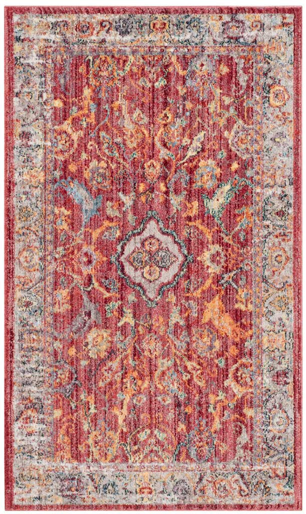 Bristol Garden Rose/Light Gray Area Rug - Image 2