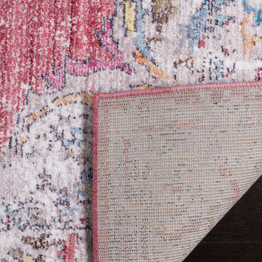 Bristol Medallion Rose/Light Gray Area Rug - Image 4