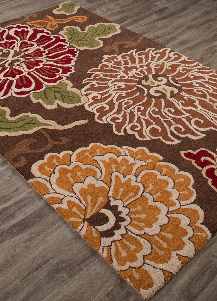 Bristol Shanghai Dark Earth/Fog Area Rug - Image 2