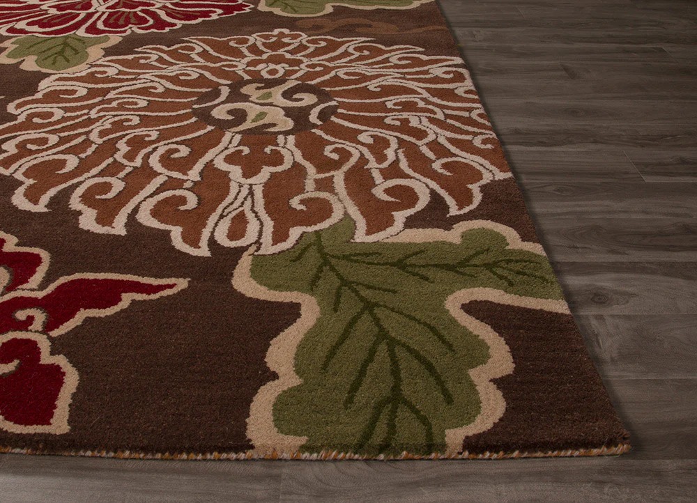 Bristol Shanghai Dark Earth/Fog Area Rug - Image 3