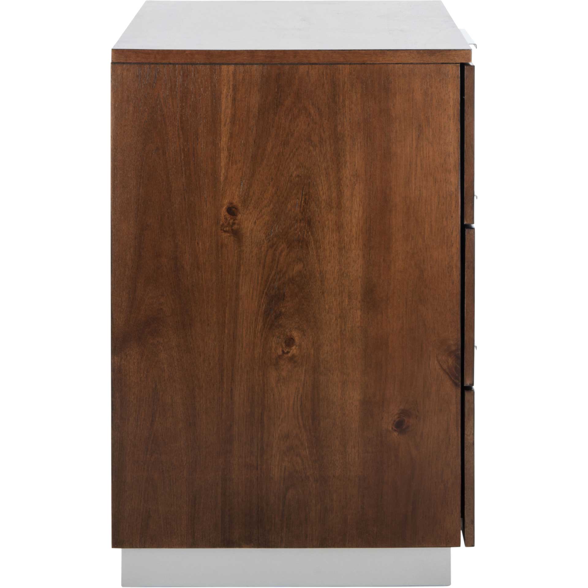 Brixton 3 Drawer Nightstand Walnut - Image 3